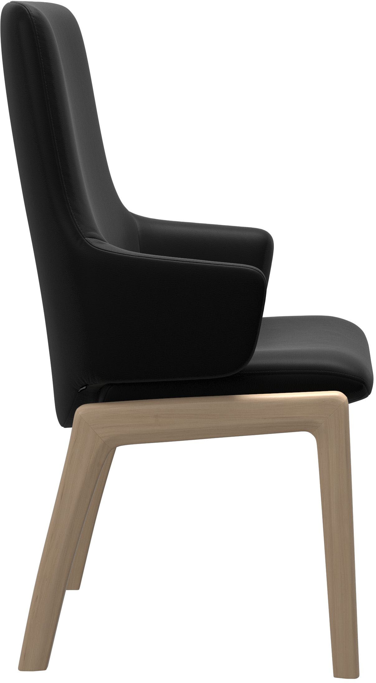 Stressless® Polsterstuhl »Laurel«, Leder BATICK, High Back mit Armlehne, Größe L, mit abgerundeten Beinen in Eiche