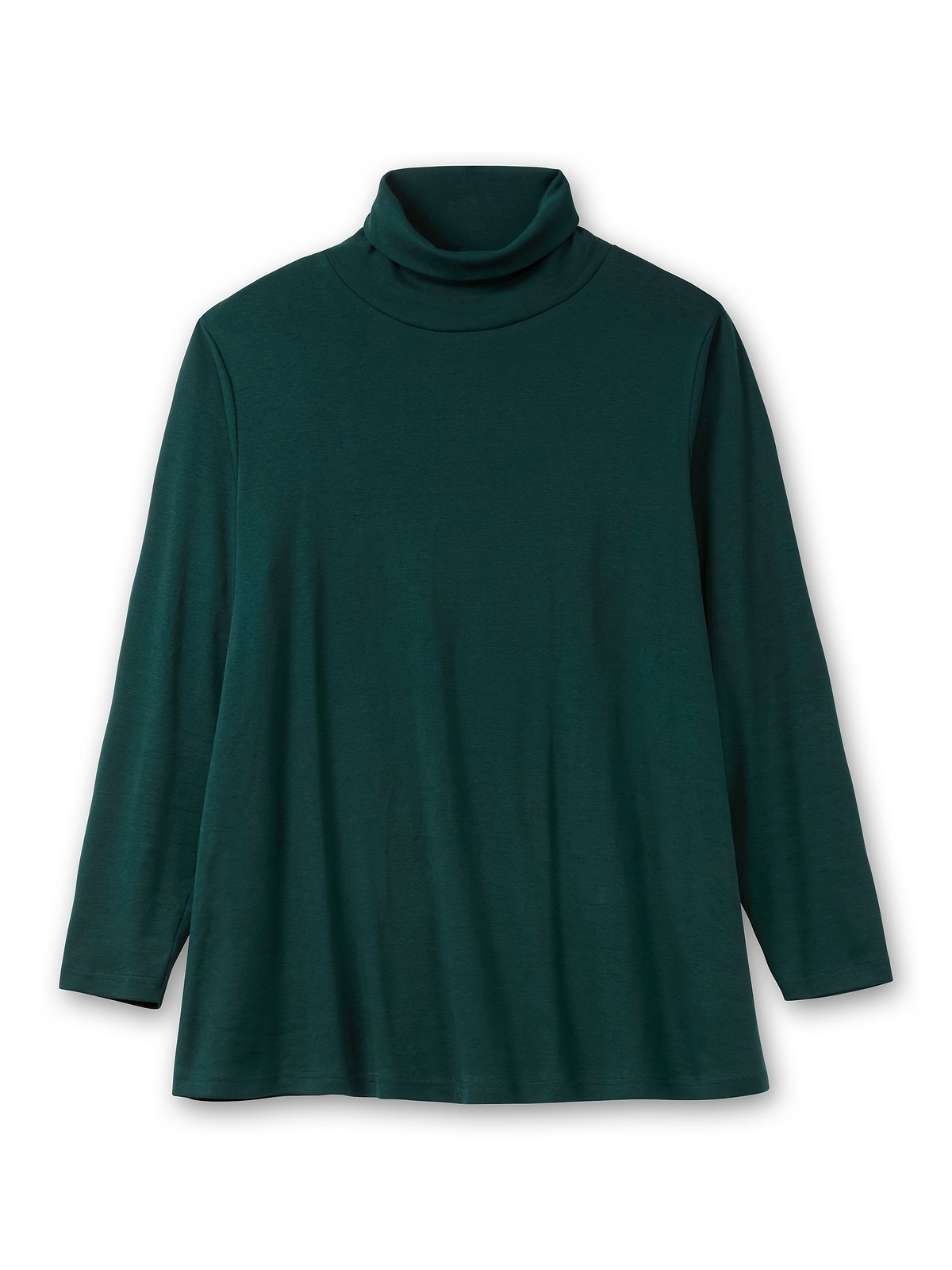 Sheego Langarmshirt »Große Größen«, mit Rollkragen, in A-Linie