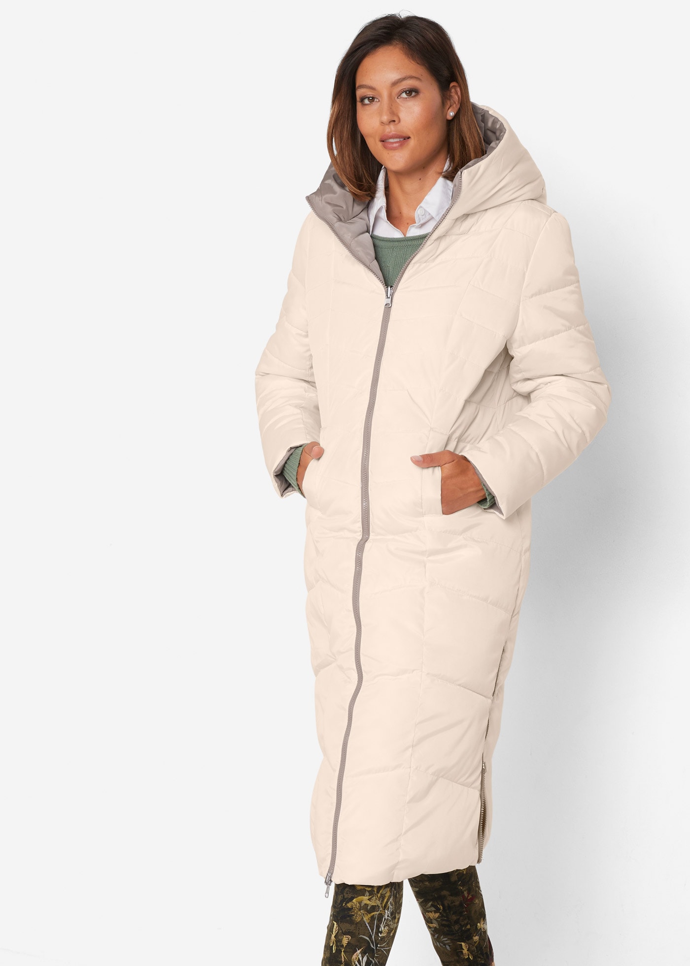 bonprix Steppmantel aus Polyester, mit Polyesterfüllung und Ärmelfutter günstig online kaufen