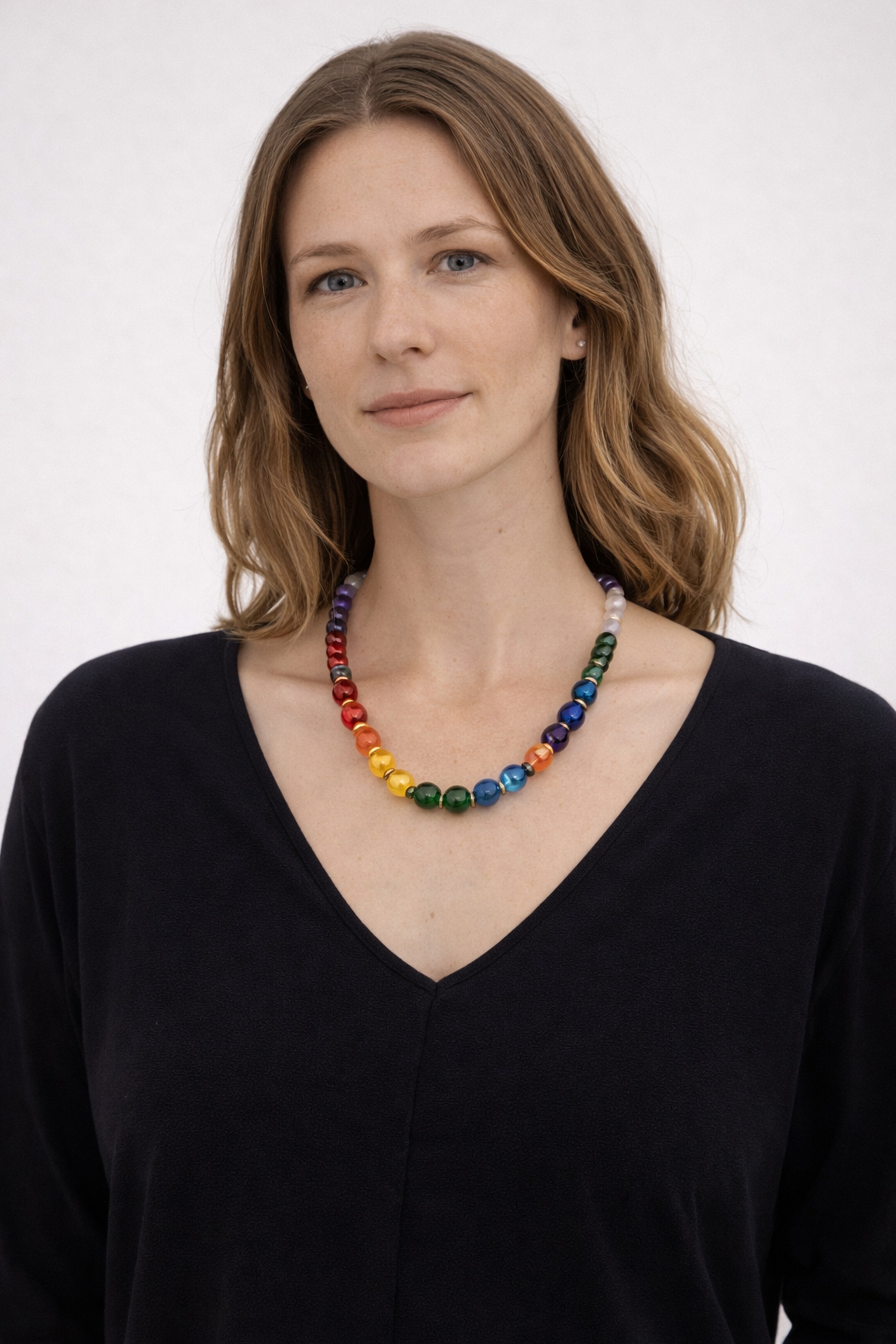 COLLEZIONE ALESSANDRO Kette mit Anhänger »Hildi« aus Glasperlen in verschiedenen Größen