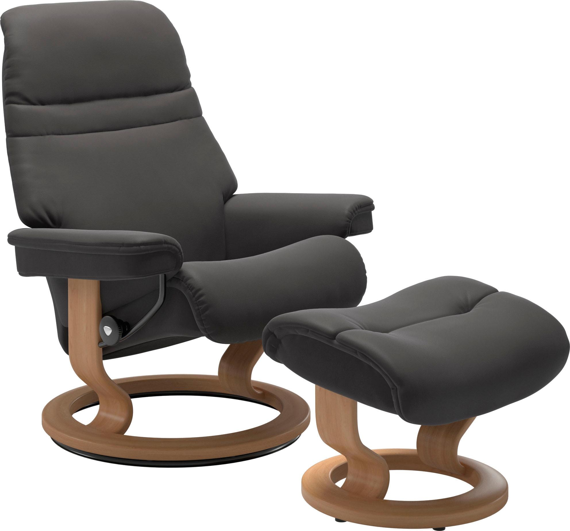 Stressless Fußhocker "Sunrise", mit Classic Base, Gestell Eiche