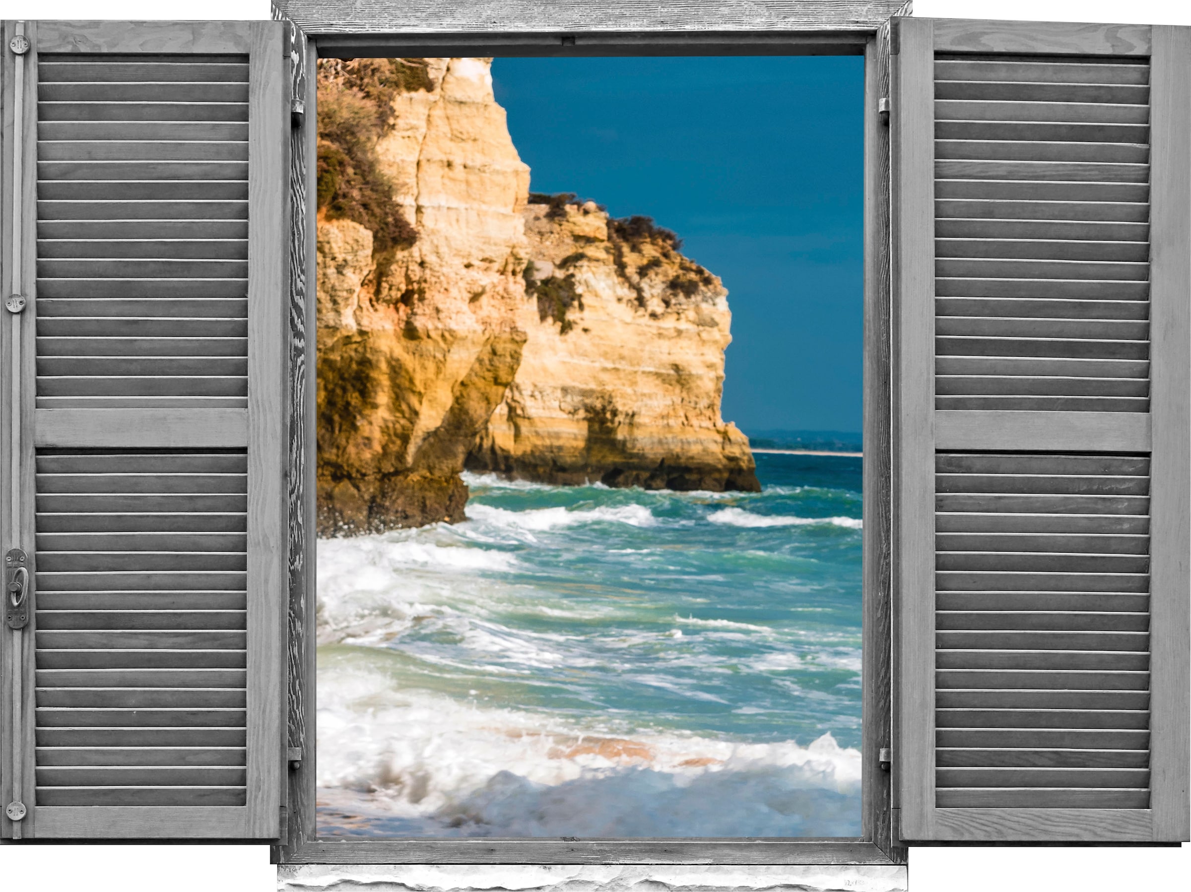 queence Wandtattoo »Klippen im Meer« (1 St.)
