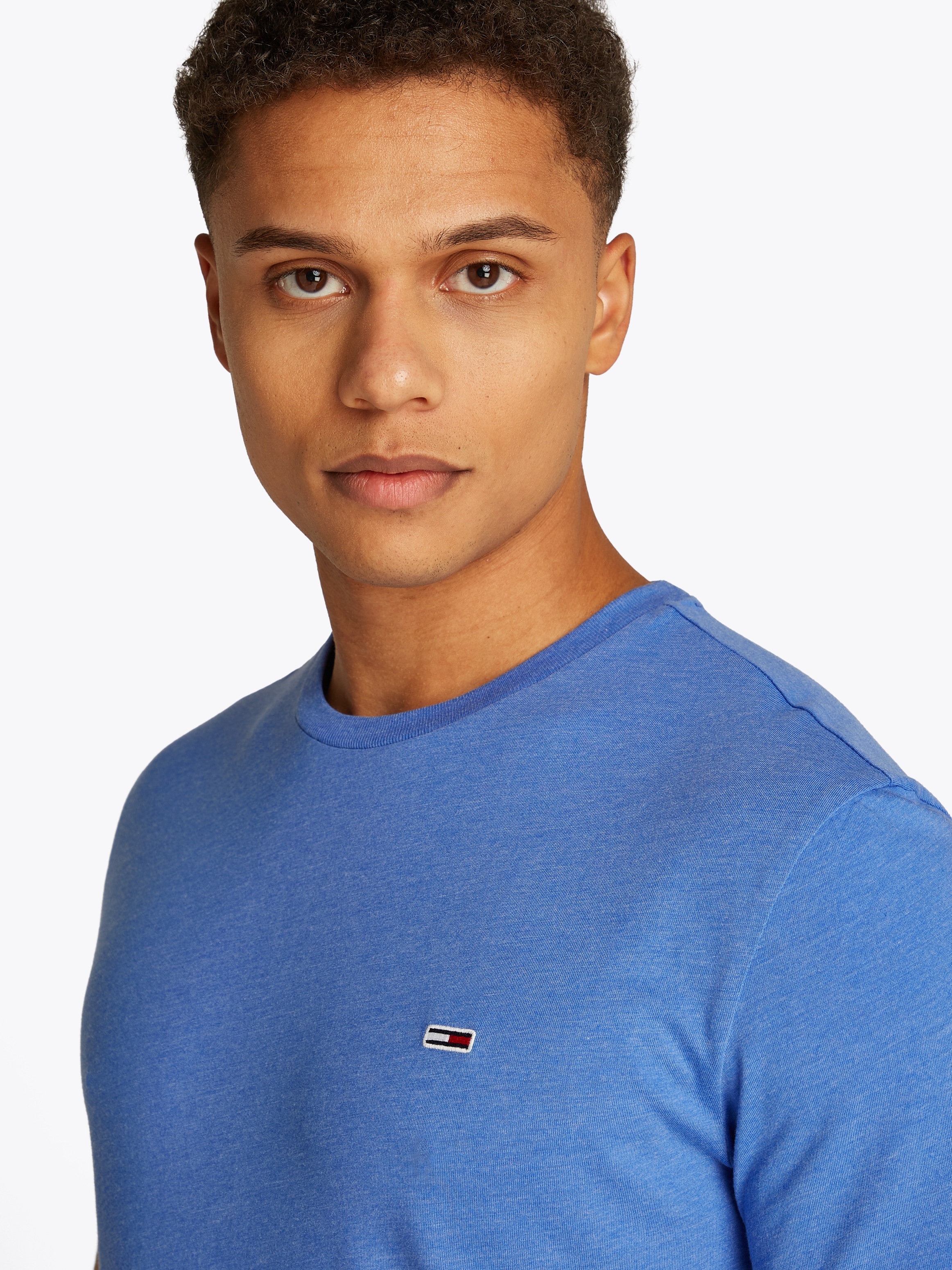 Tommy Jeans T-Shirt "TJM XSLIM JASPE HTR TEE EXT", Mit Rundhalsausschnitt günstig online kaufen