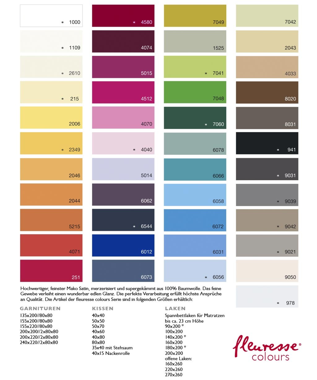 Thumbnail - fleuresse Betttuch "Colours" offenes Bettlaken