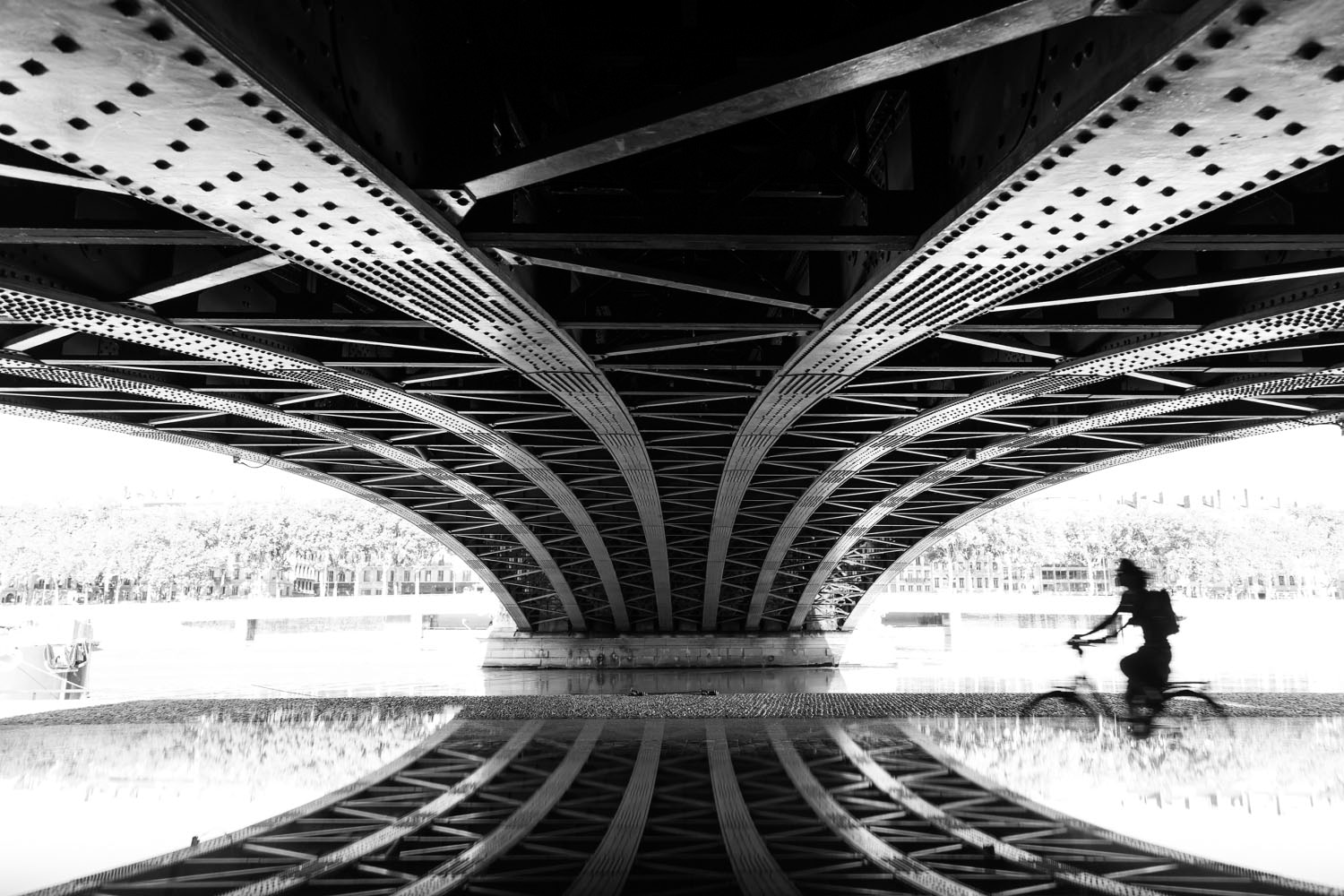 queence Acrylglasbild "Brücke" Brücken  Elemente der Architektur  Schwarz-W günstig online kaufen
