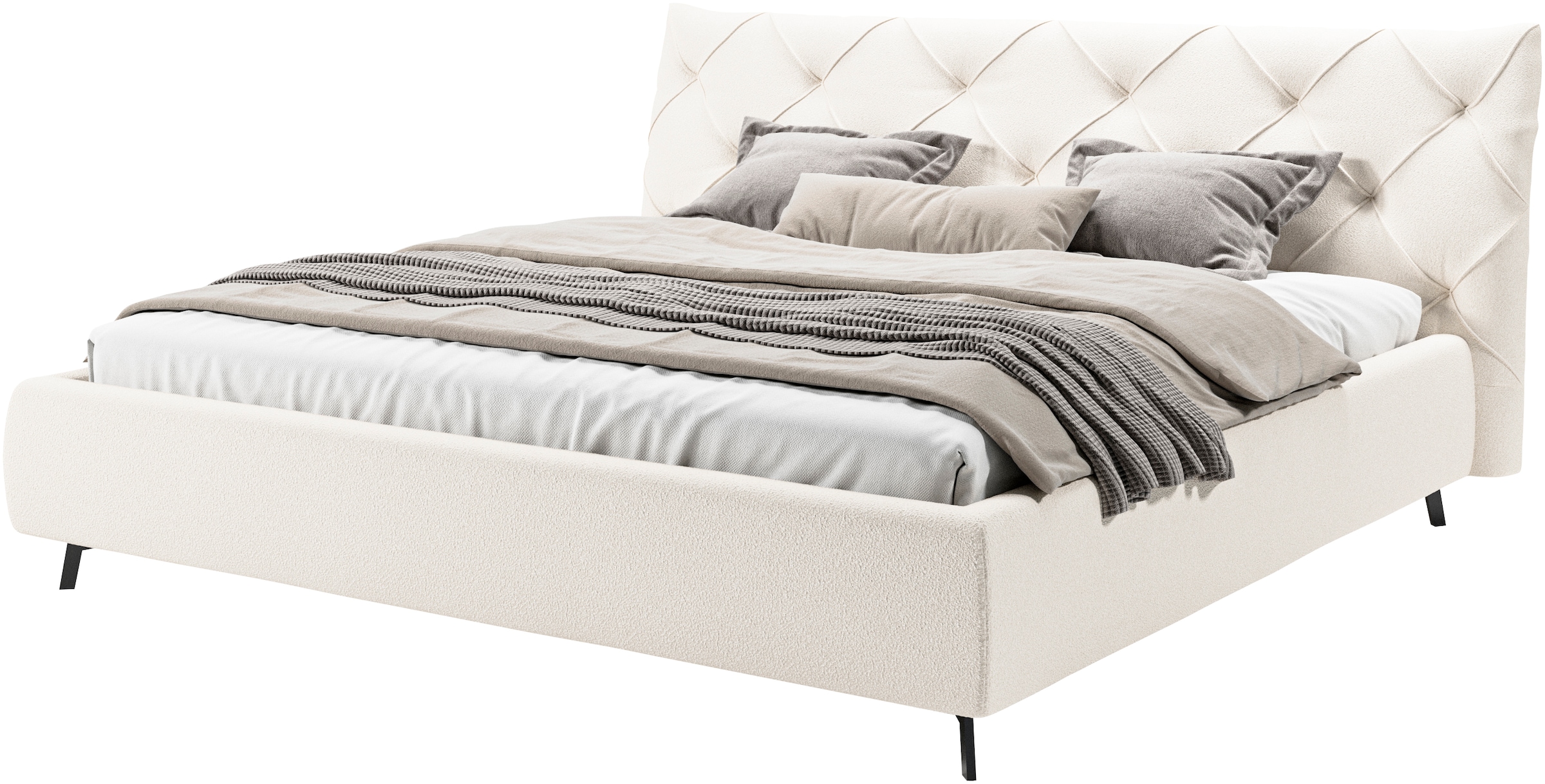 Home affaire Polsterbett "Elloree, in 4 Breiten bis 200cm, auch in Leder" K günstig online kaufen