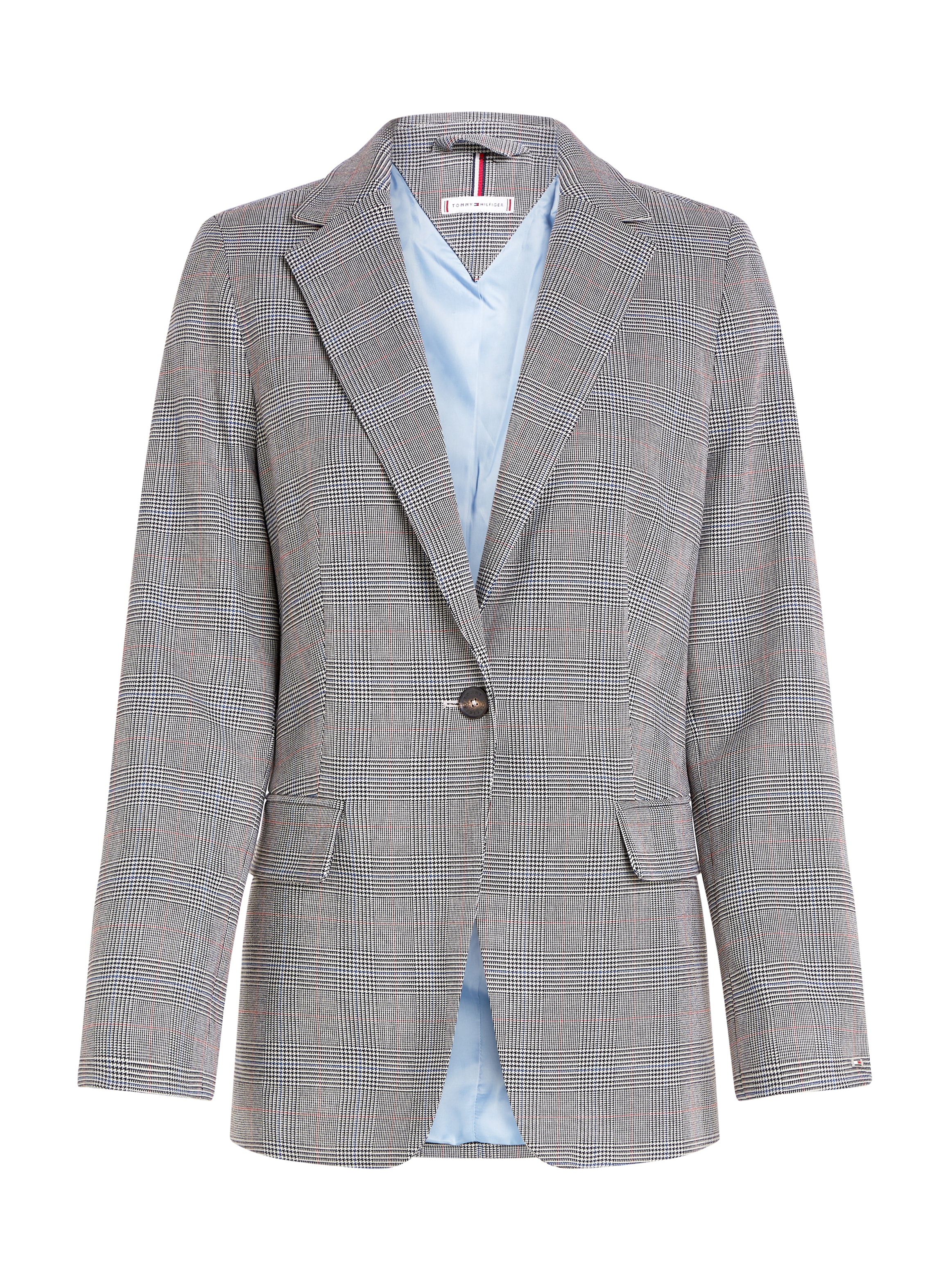 Tommy Hilfiger Curve Kurzblazer "CRV POW CHECK REGULAR BLAZER", Große Größe günstig online kaufen