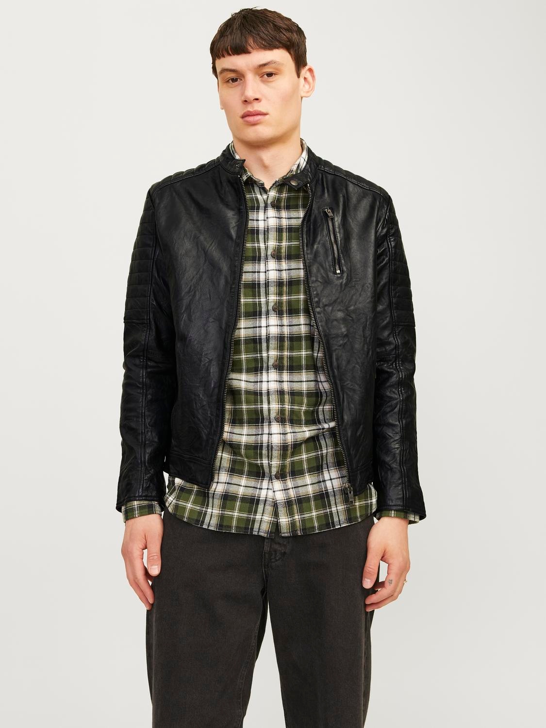 Lederjacke »JJERICHARD LEATHER JACKET NOOS«