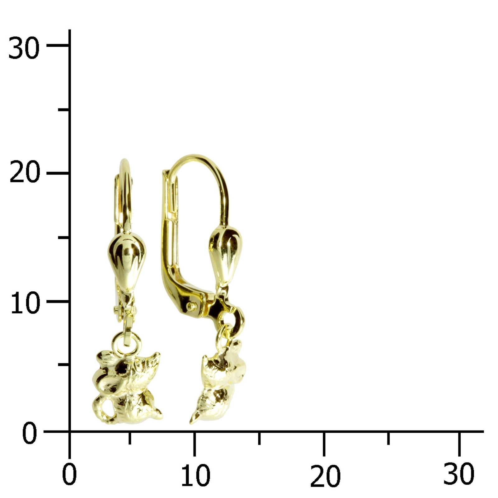 OSTSEE-SCHMUCK Paar Ohrhänger »Ostsee-Schmuck Ohrhänger Mäuschen Ohrhänger Mäuschen«, (2 tlg.)
