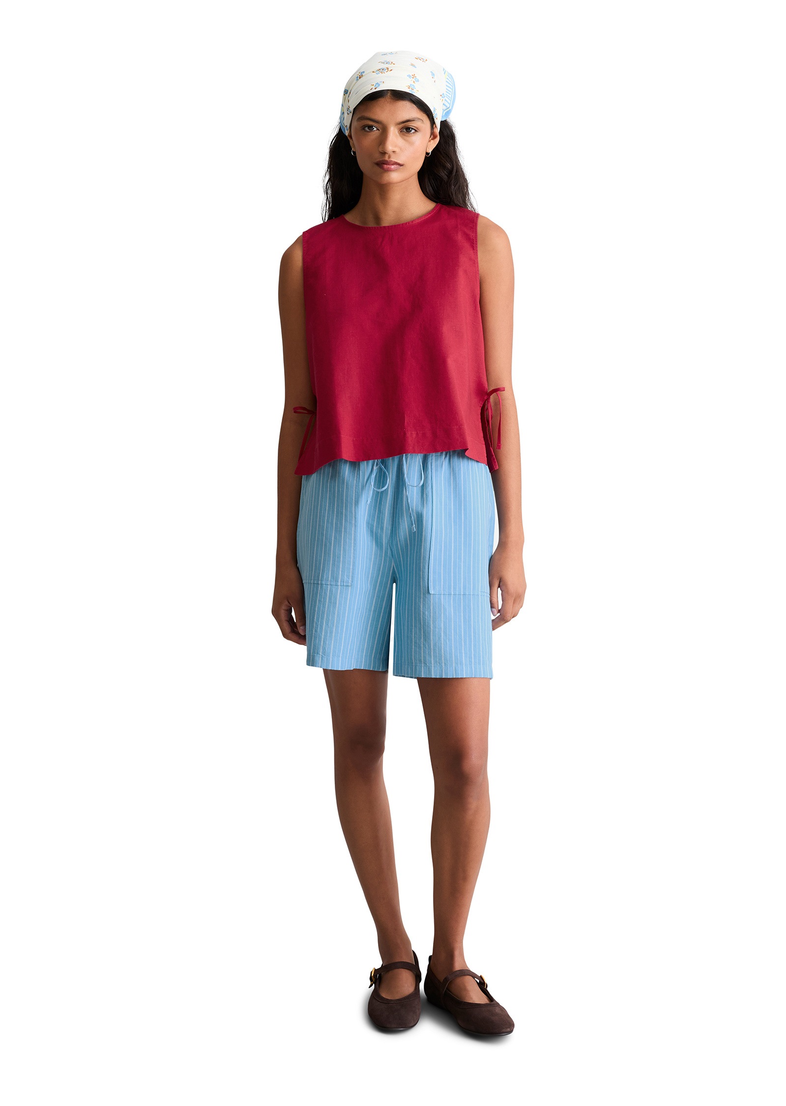 Marc O'Polo DENIM Blusentop »aus Leinen-Baumwolle-Mix«