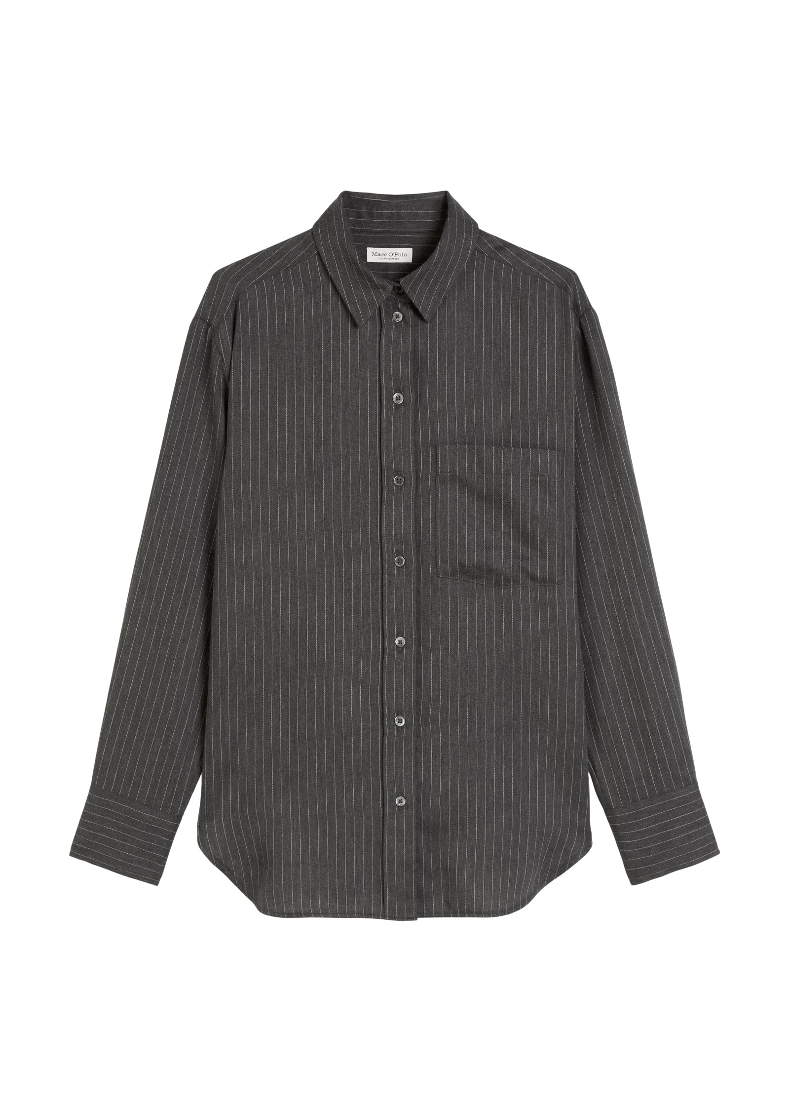 Marc O'Polo Langarmbluse »aus gestreiftem Baumwoll-Satin«