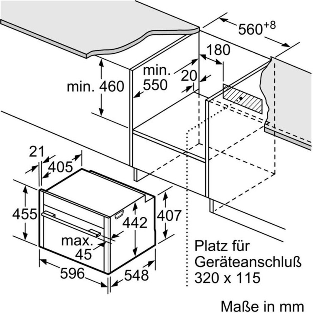 NEFF Backofen mit Mikrowelle »C15MS22N0«, N 90, C15MS22N0, easyClean