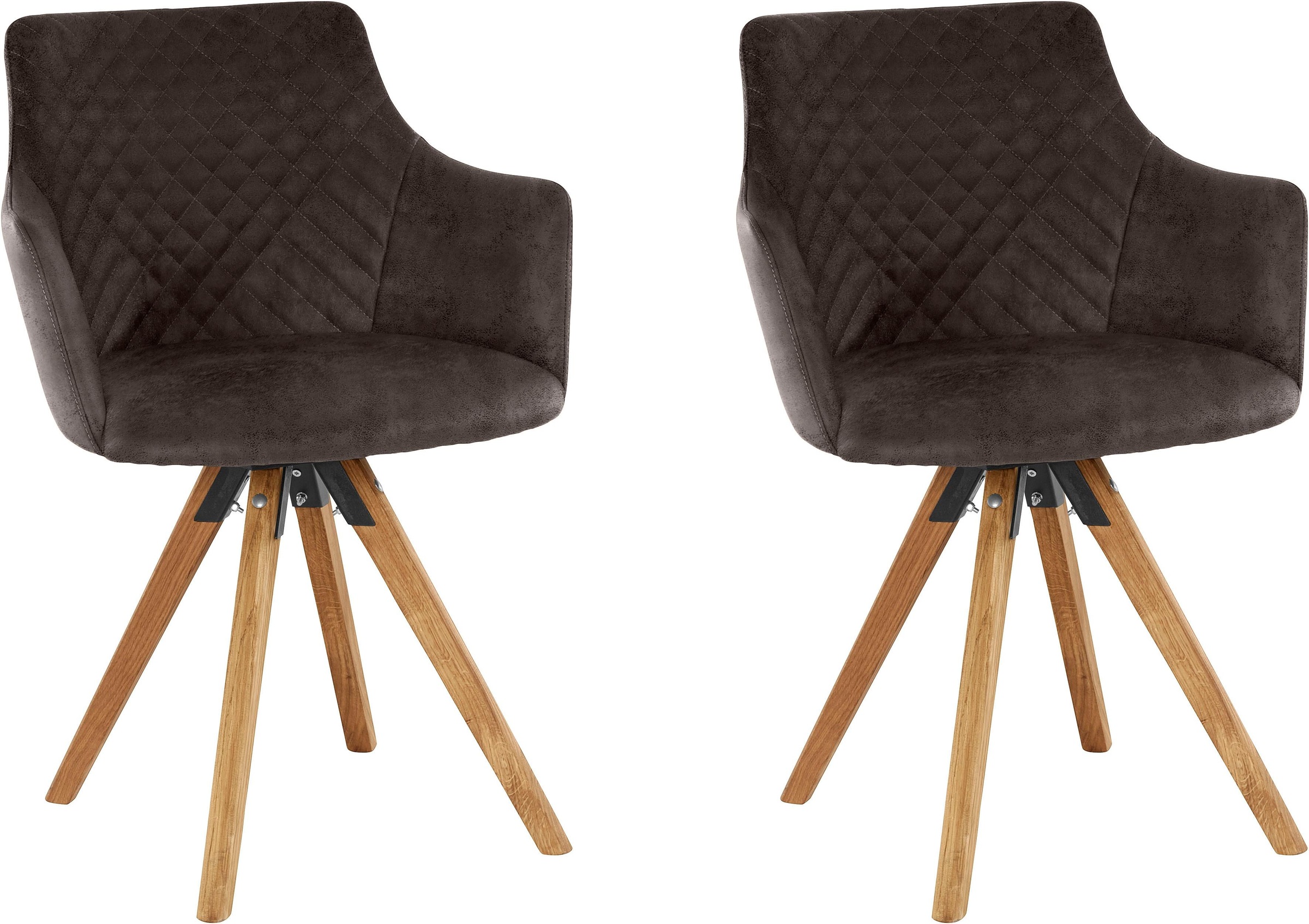 Home affaire Armlehnstuhl "LISABON" (Set) 2 Stk.mit Drehfunktion, Bezug aus günstig online kaufen