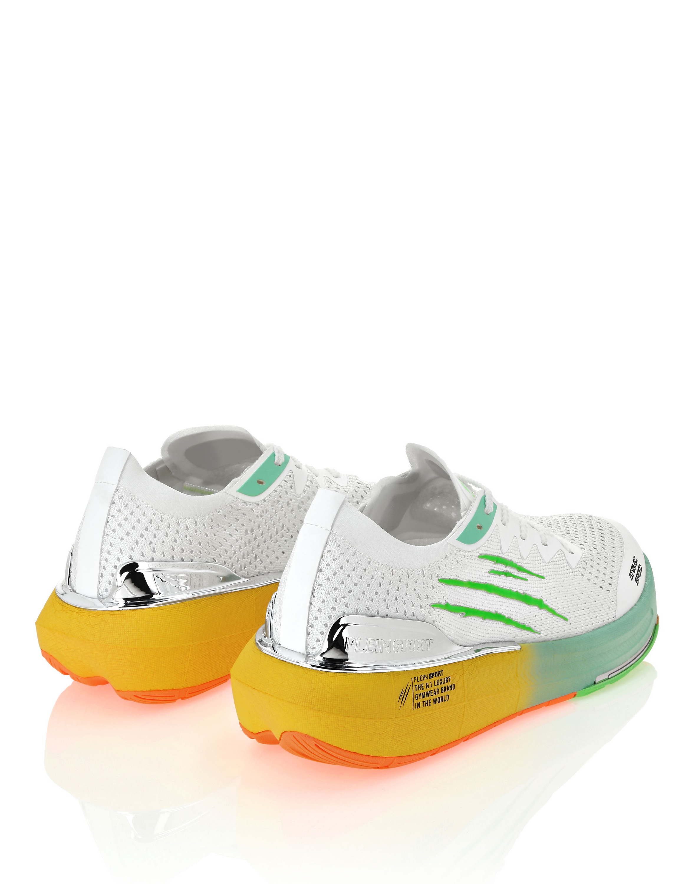 Sneaker PLEIN SPORT "Lo-Top Turnschuhe", Herren, Gr. 42, Normalschaft, gelb (0109, weiß, gelb), Schuhe Sneaker 3