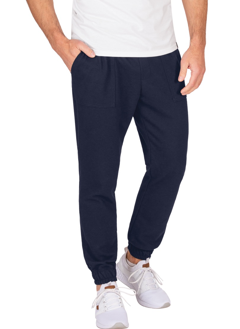 Trigema Jerseyhose "TRIGEMA Jogginghose mit aufgesetzten Taschen", (1 tlg.)