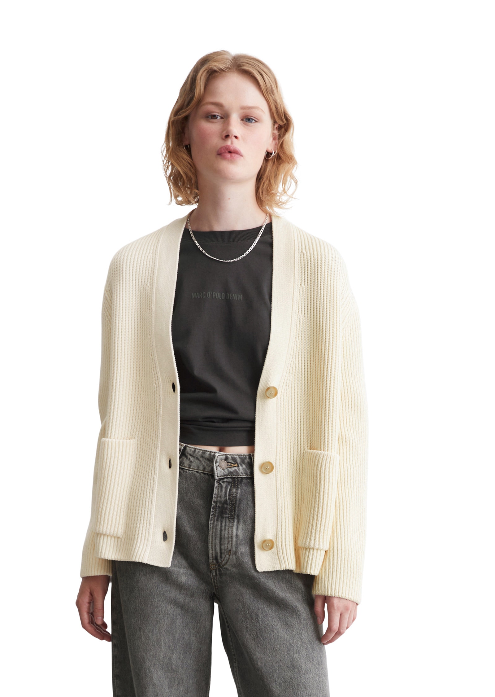 Cardigan »aus Heavy-Weight-Organic-Cotton«