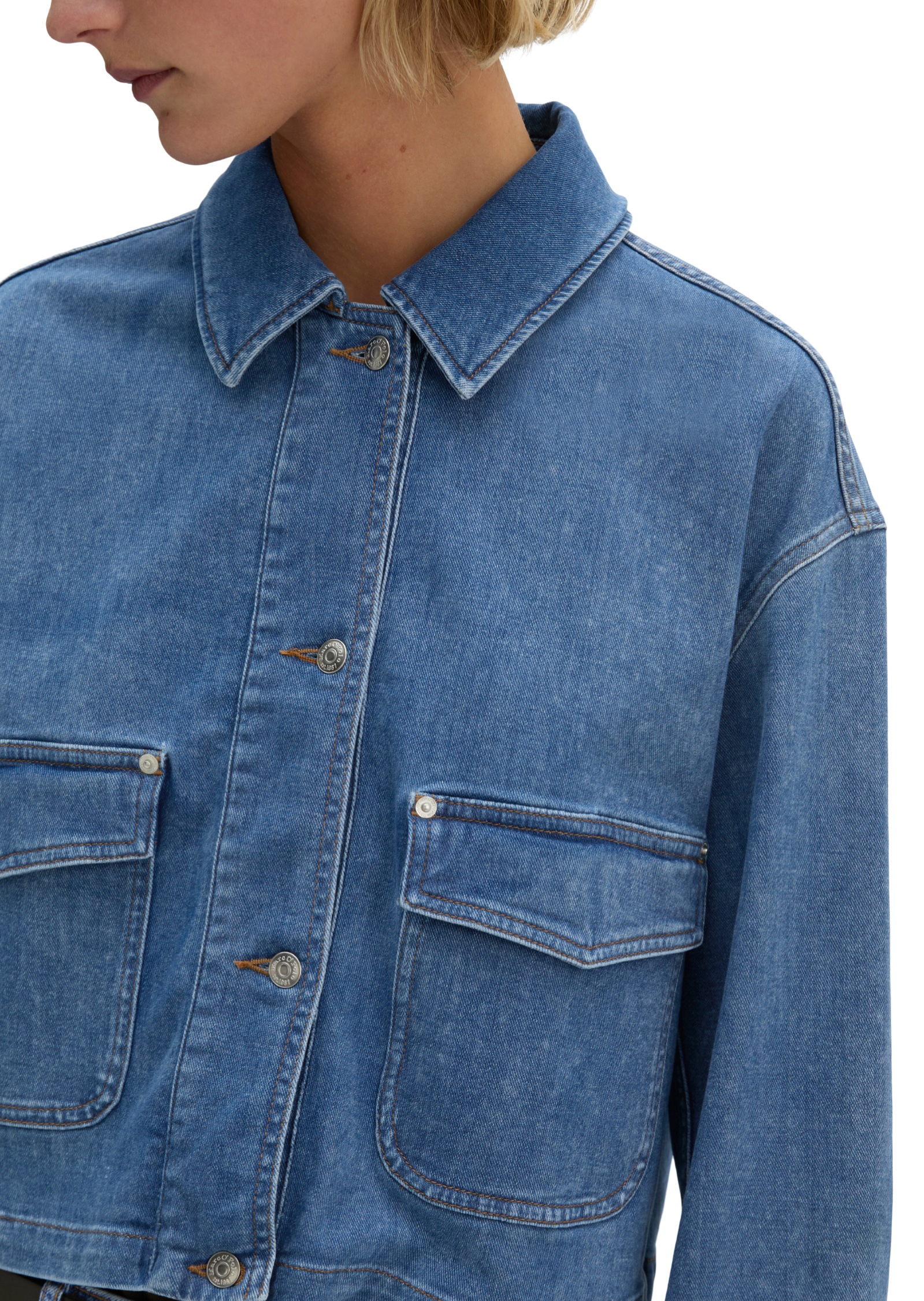 Marc O'Polo Jeansbluse »aus Cashmere Touch Denim«