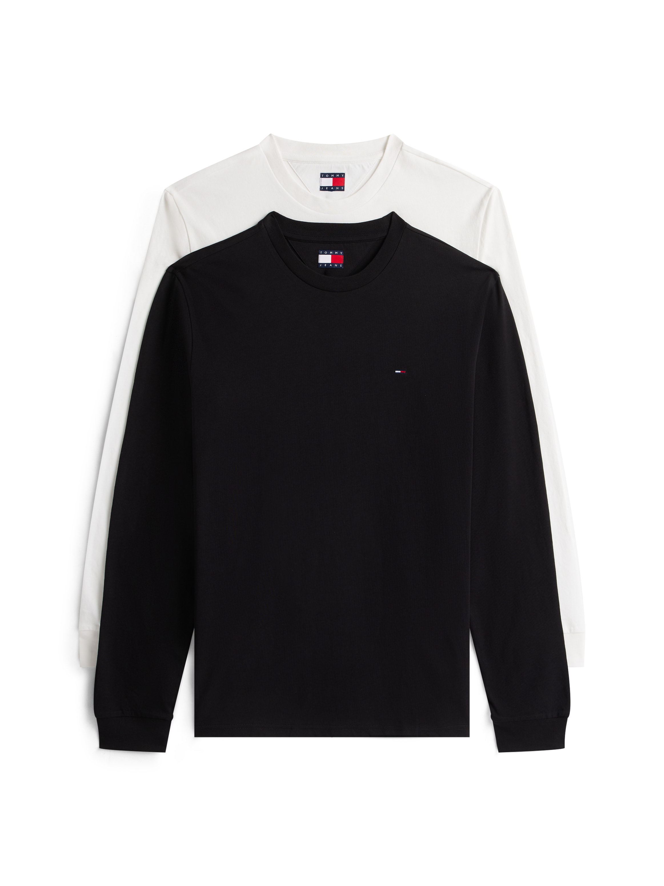 Tommy Jeans Longsleeve "TJM SLIM 2PACK L/S EXT" 2 Stk. günstig online kaufen
