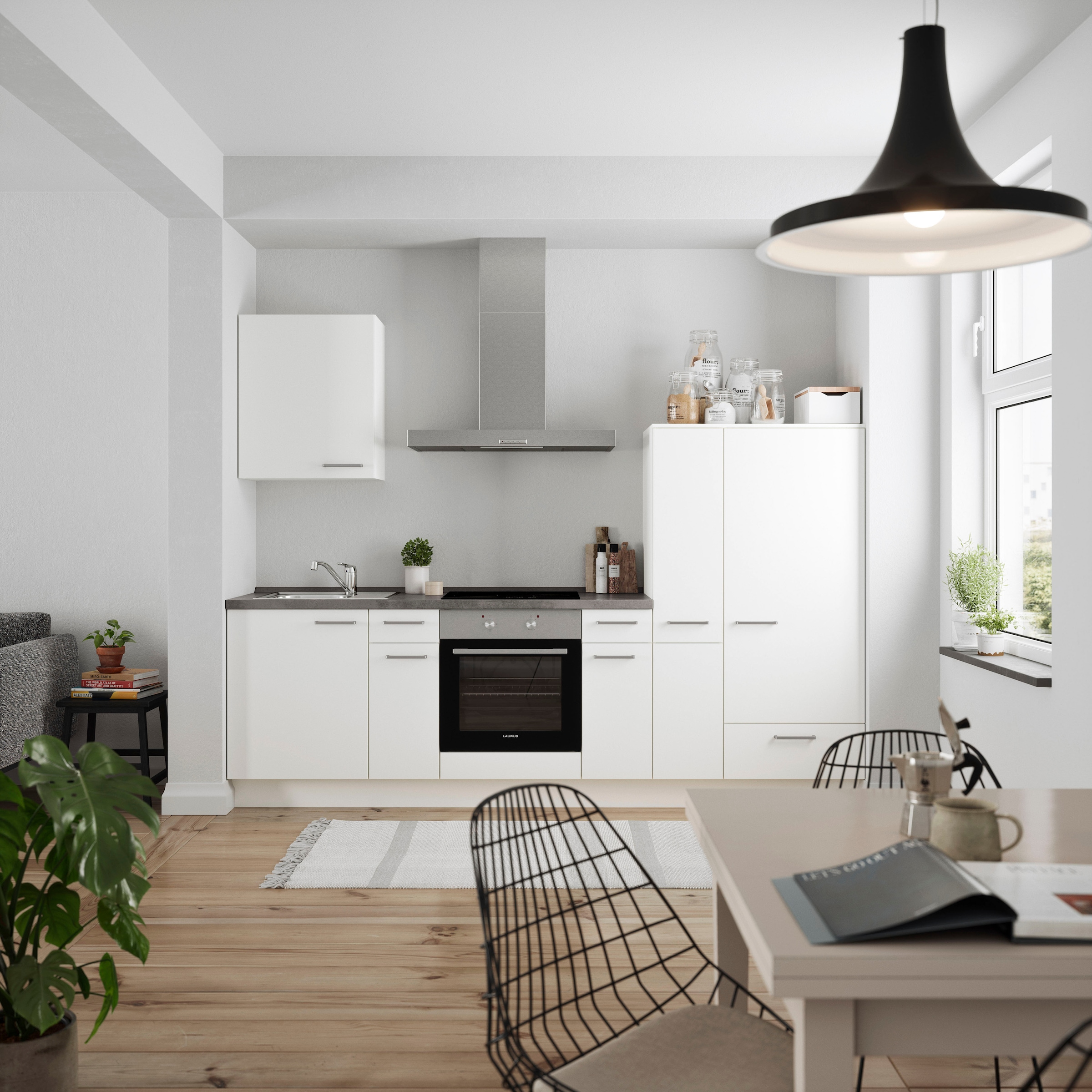 nobilia® Küchenzeile »"Touch I"«, vormontiert, Ausrichtung wählbar, Breite 270 cm, wahlw. mit E-Geräten