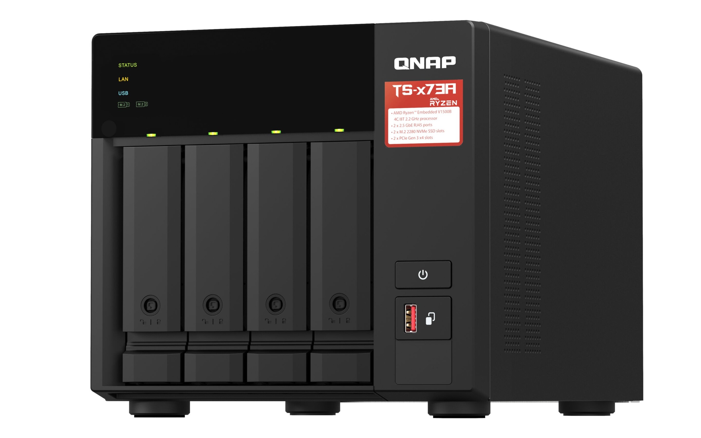 QNAP NAS-Server »TS-473A + QSW-1105-5T Bundle Pack«