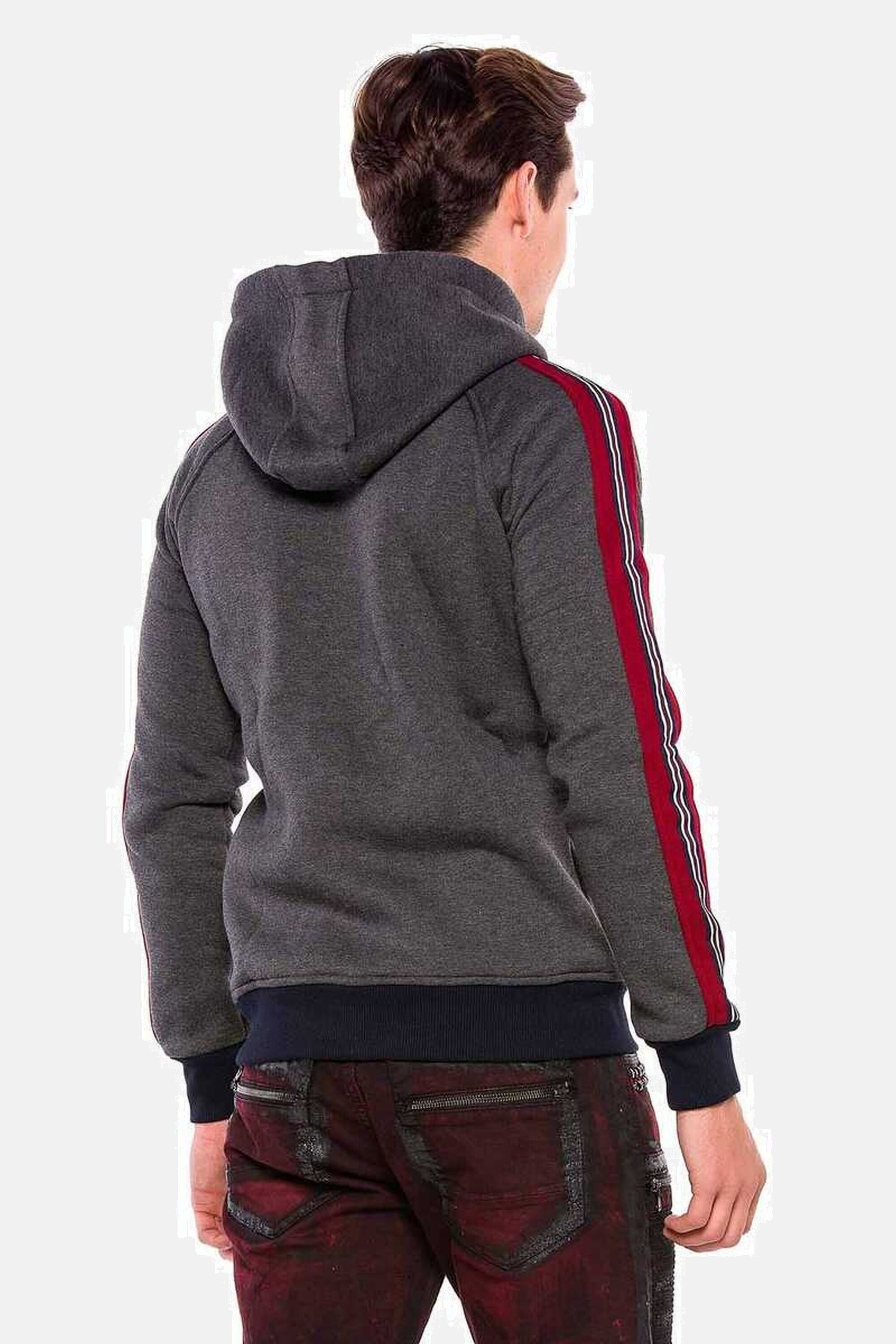 Cipo & Baxx Sweatjacke »Sweatjacke«, Mit lässiger Kapuze, CL357
