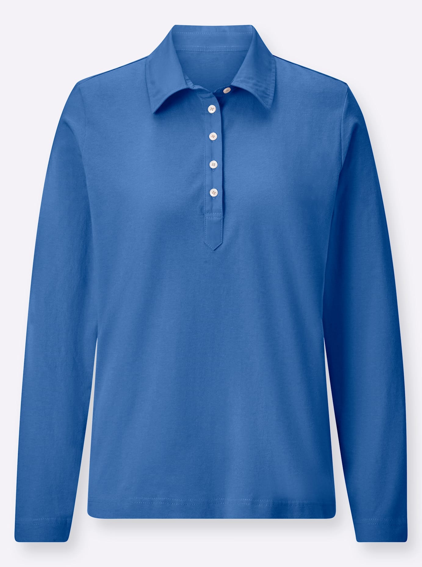 Thumbnail - Casual Looks Langarm-Poloshirt "Poloshirt", (1 tlg.)