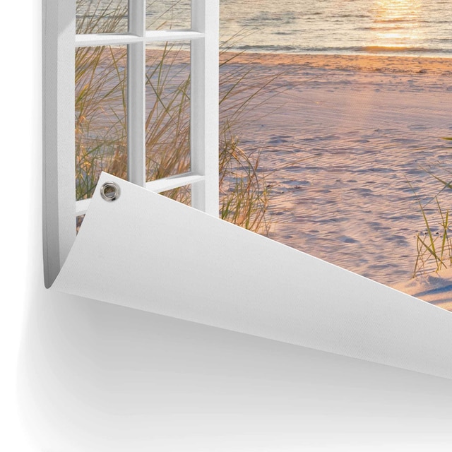 Reinders! Poster »Sonnenuntergang durch das Fenster«, Outdoor für Garten  oder Balkon kaufen | BAUR