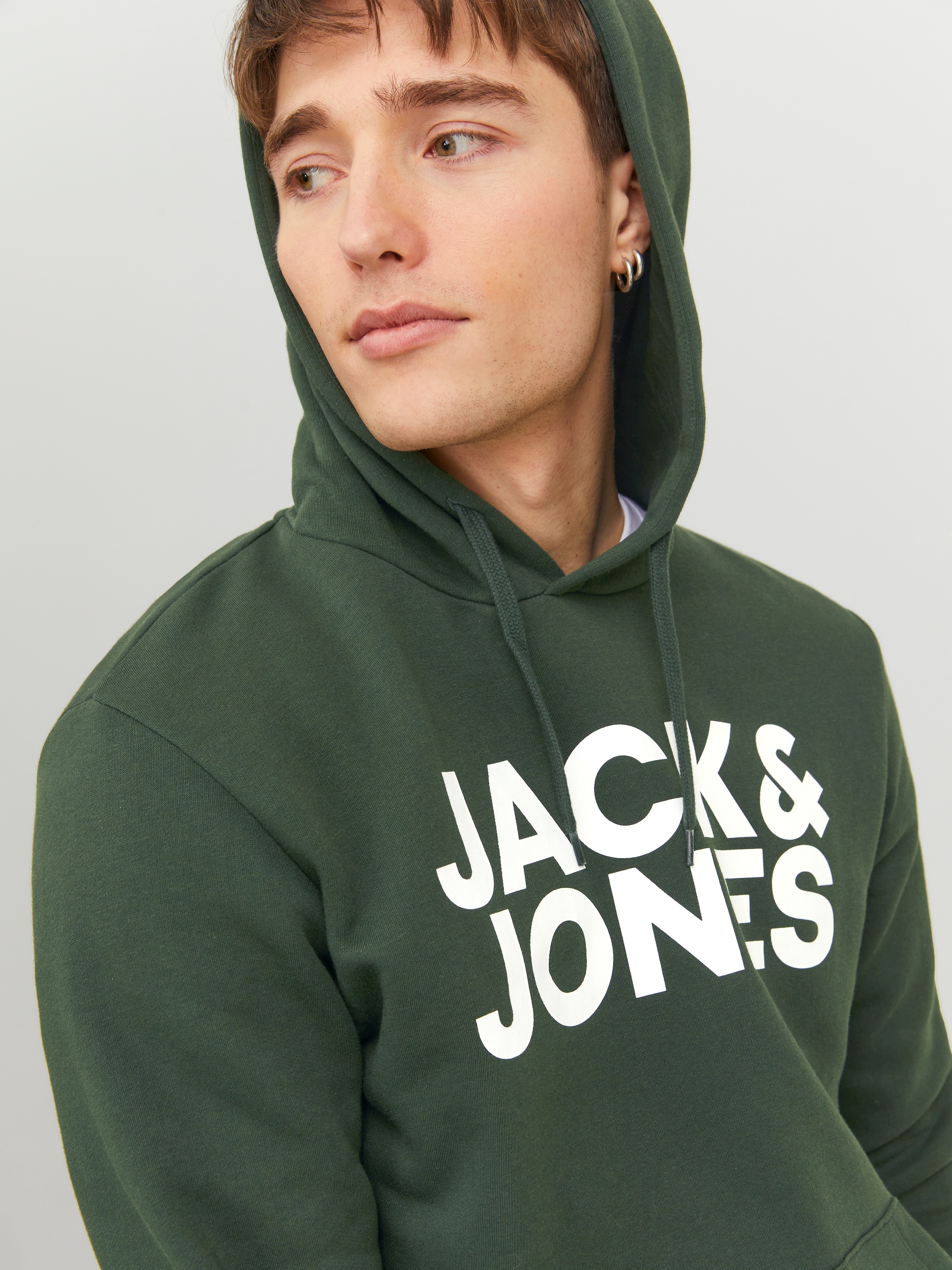 Jack & Jones Kapuzensweatshirt »JJECORP LOGO SWEAT HOOD NOOS«, mit Logo Print
