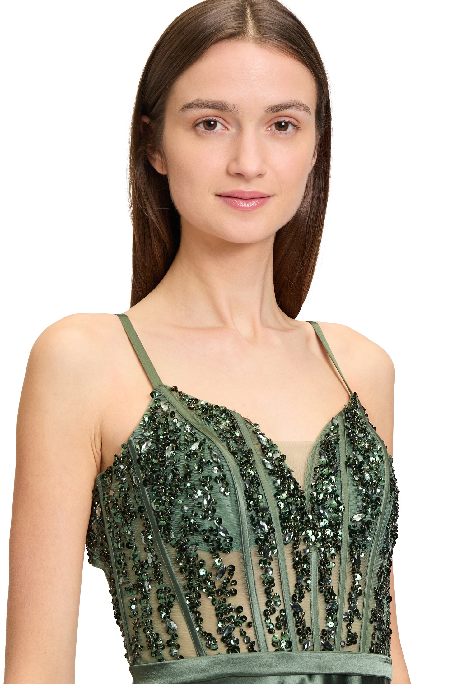 Vera Mont Abendkleid »Vera Mont Damen Abendkleid mit Stickerei«, Glitzersteine