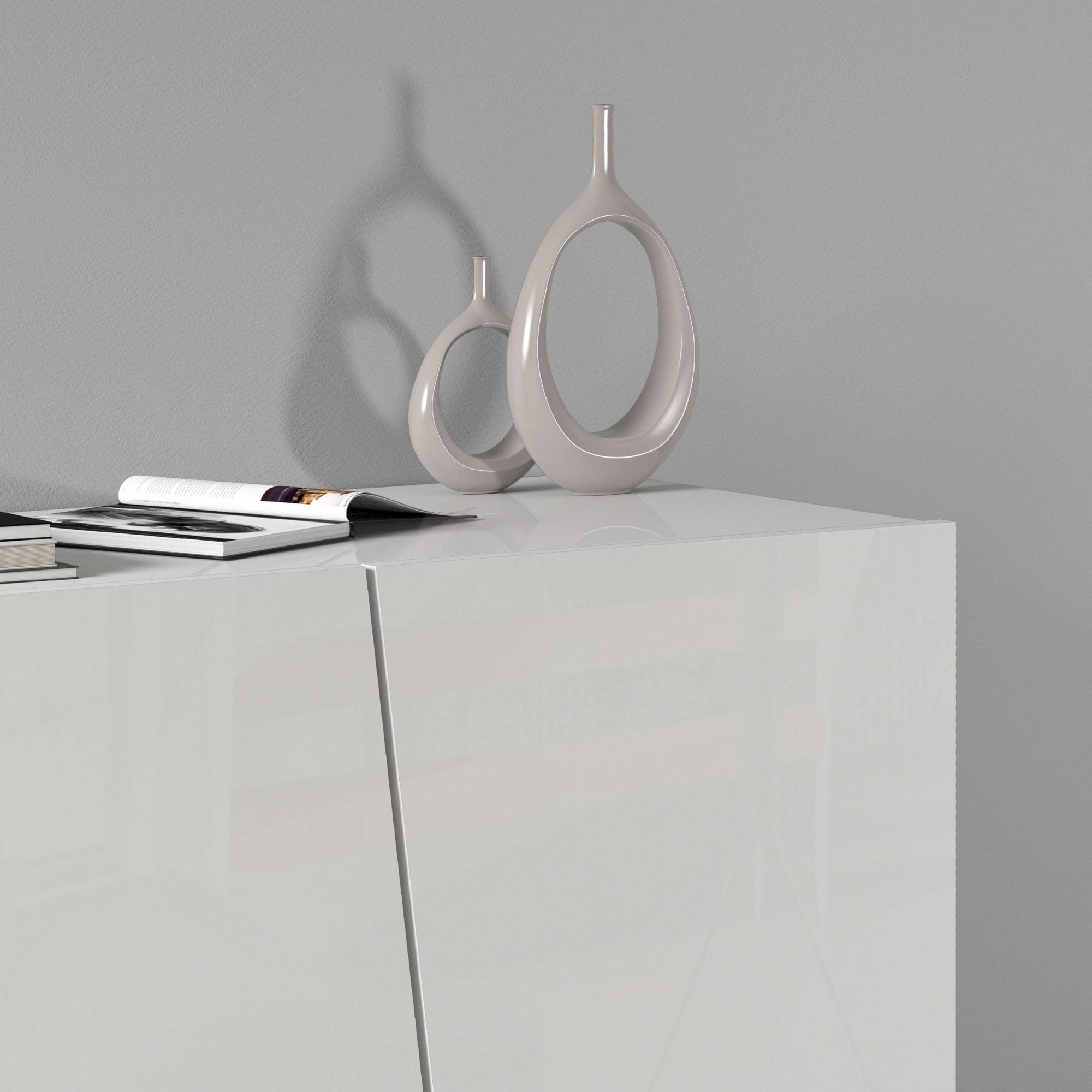 INOSIGN Aktenschrank »Vega, Mehrzweckschrank, Büroschrank, mit 2 Türen«, & verstellbaren Einlegeböden, Höhe 86 oder 166 cm, Made in Italy