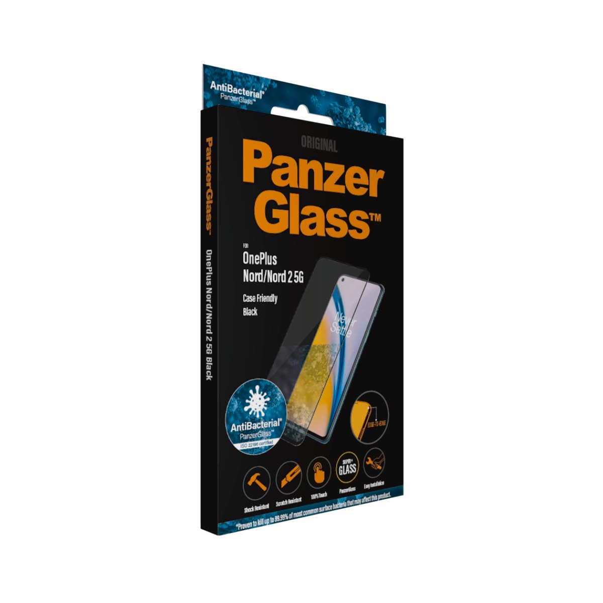 PanzerGlass Displayschutzglas »Case Friendly Screen Protection«, für OnePlus Nord, Displayschutzfolie, Schutzfolie, Bildschirmschutz, kratz- & stoßfest