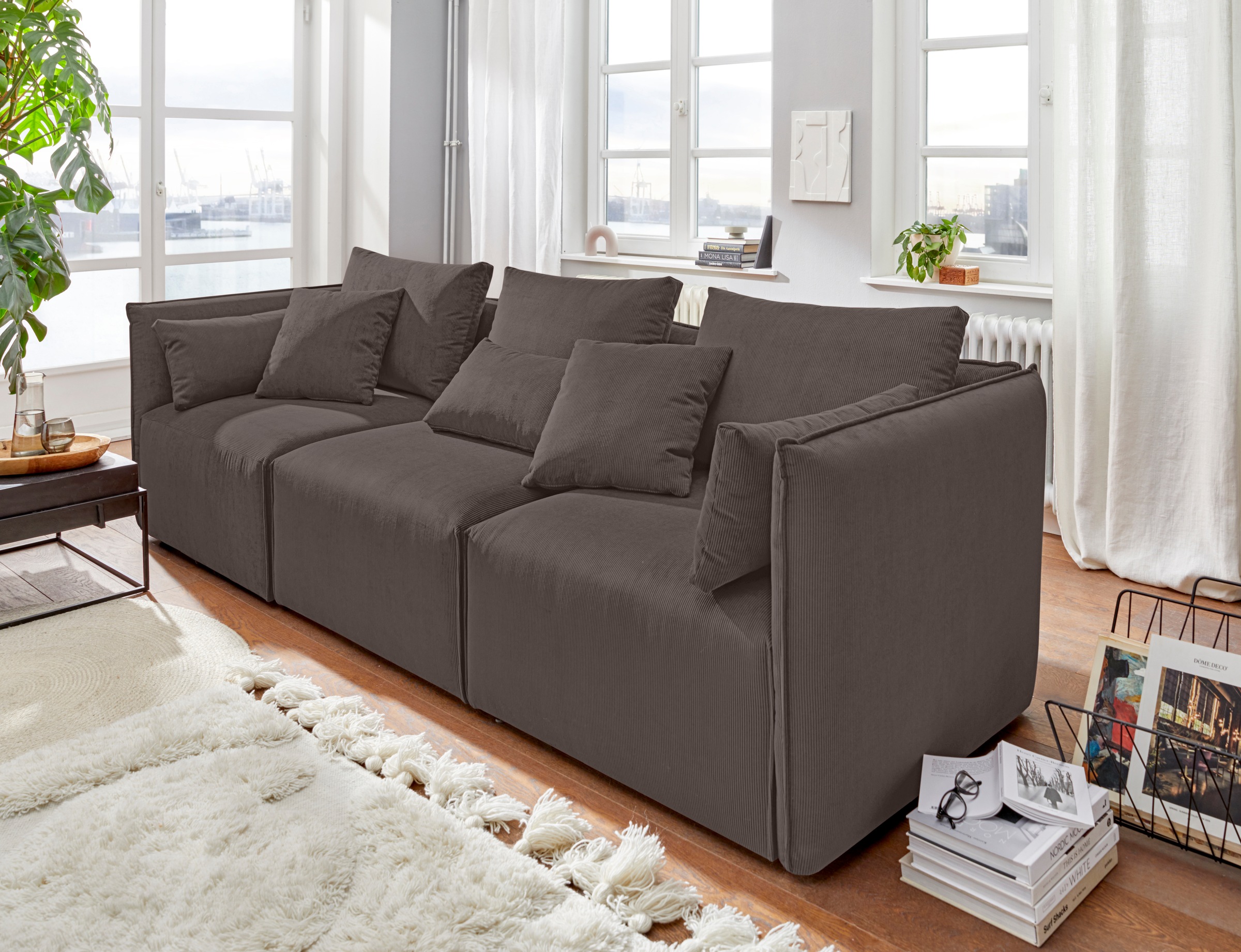 OTTO home 3-Sitzer "Nöre" 3 Teile, in vielen Bezugsqualitäten und Farben s. günstig online kaufen