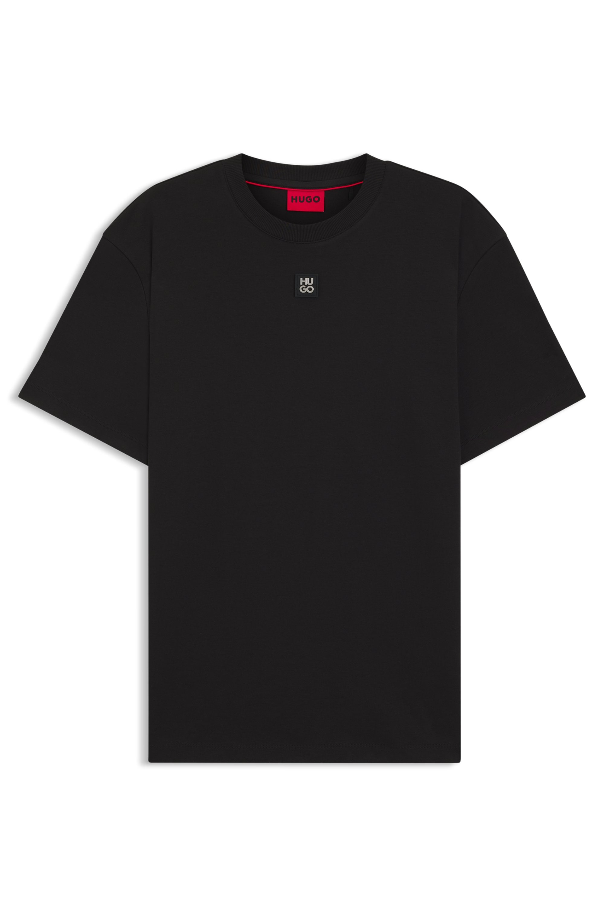 HUGO T-Shirt »Dalile Metal Logo« Regular Fit , Premium Interlock Cotton