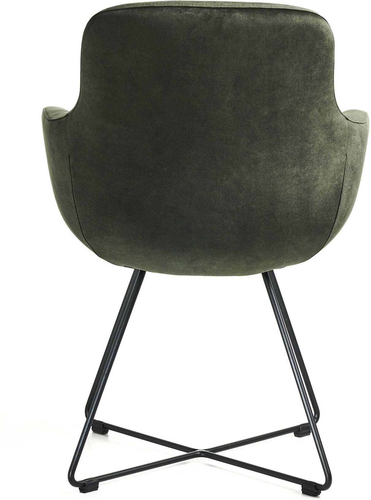 nobilia® Armlehnstuhl »CROSS-CHA - verschiedene Bezugsqualitäten wählbar« () 1 Stk.Sessel mit strukturgepulvertem Kreuzkufengestell