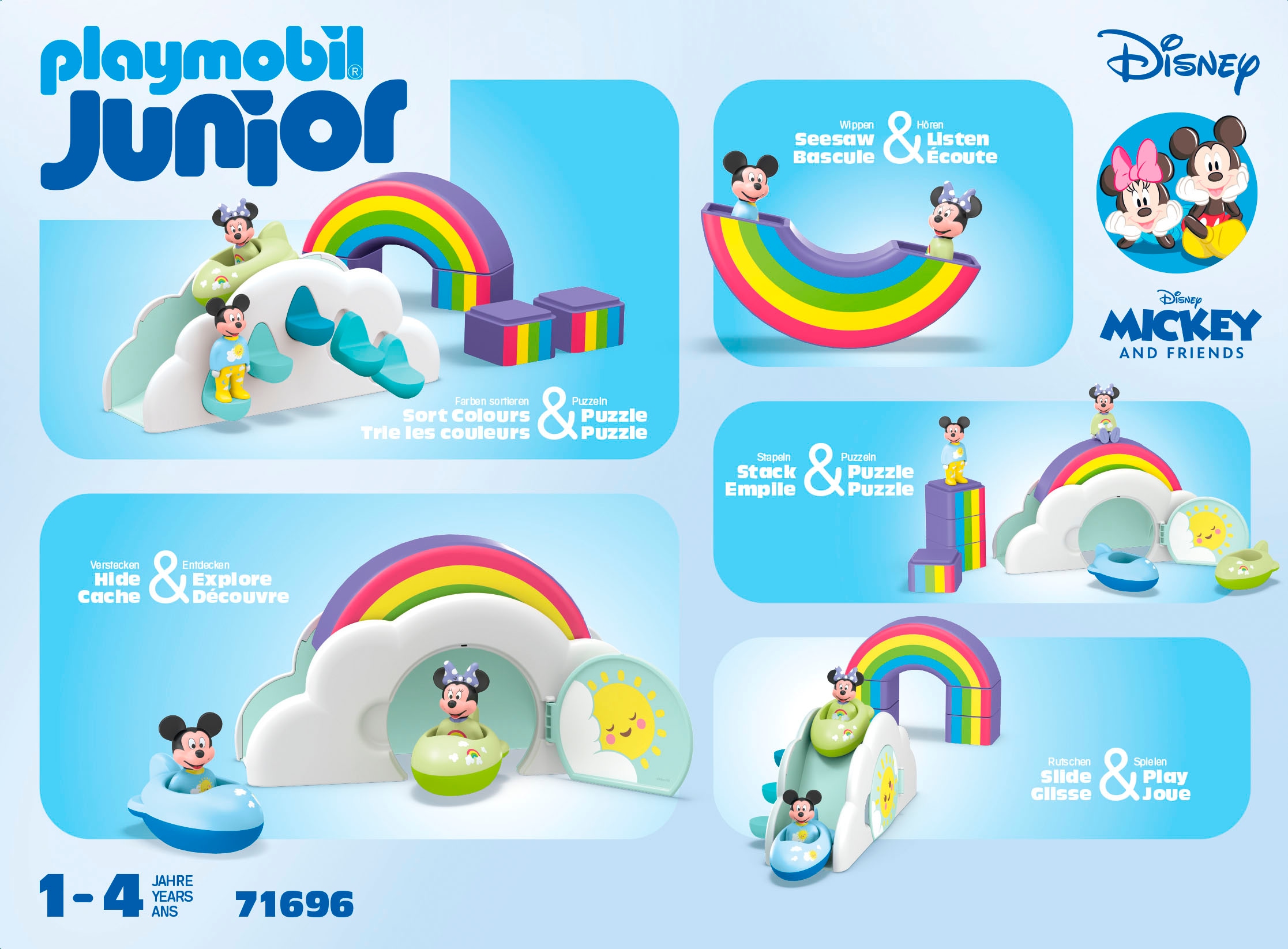 Playmobil® Konstruktions-Spielset »Mickys & Minnies Wolkenhaus (71696), JUNIOR & Disney« Made in Europe