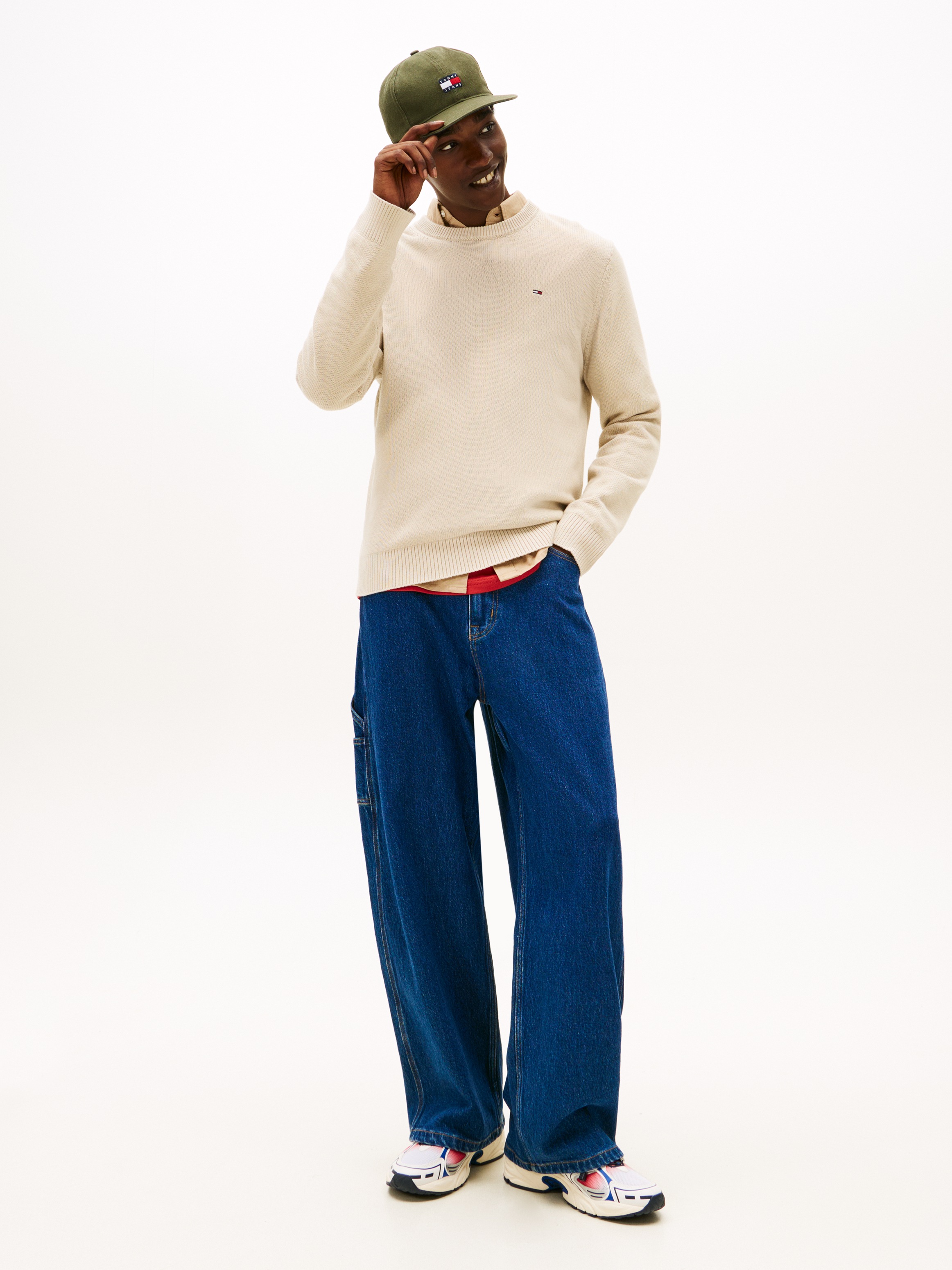 Thumbnail - Tommy Jeans Rundhalspullover Slim fit mit Rundhalsausschnitt