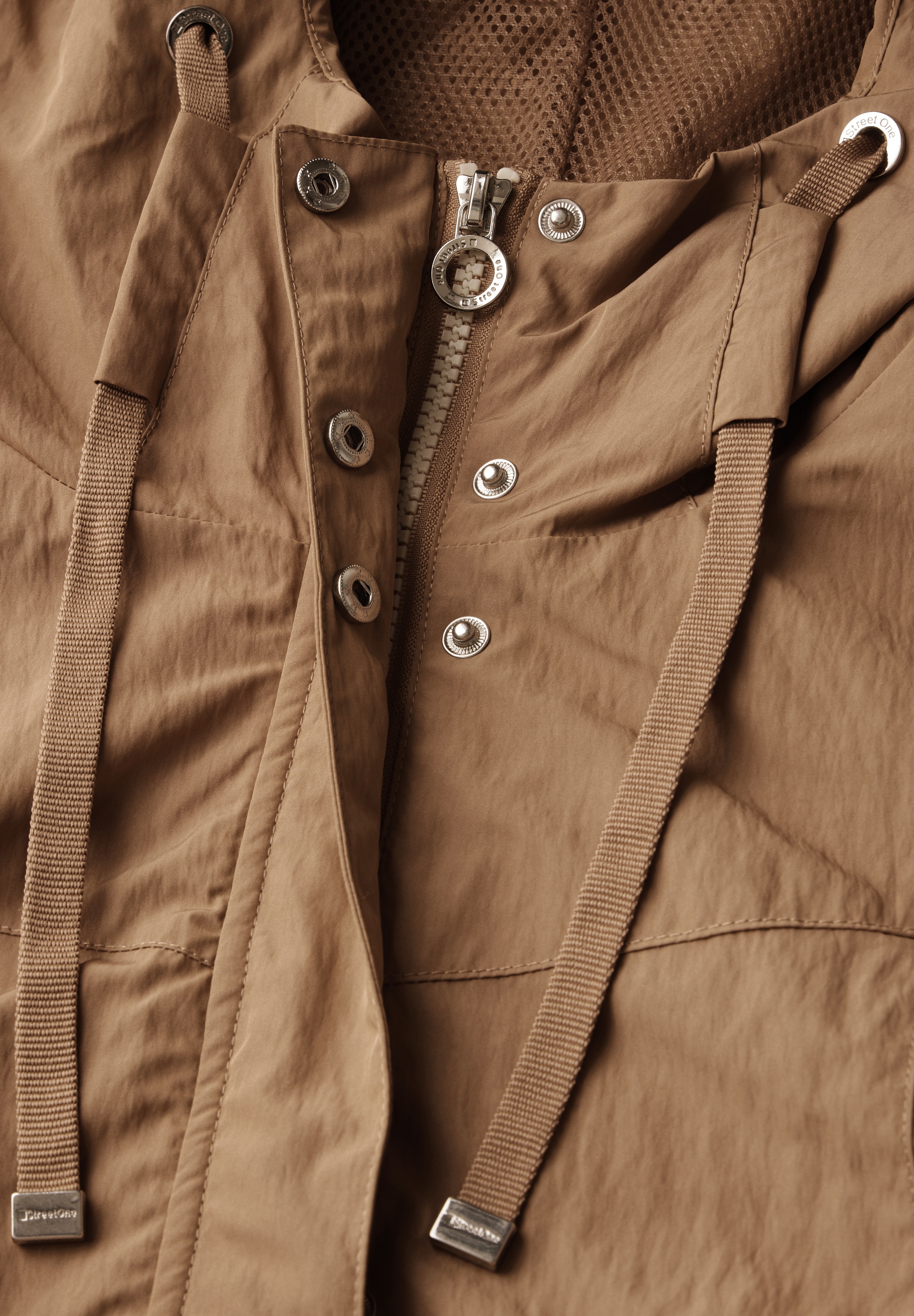 STREET ONE Kurzjacke, mit Kapuze, mit Kapuze mit Tunnelzugband