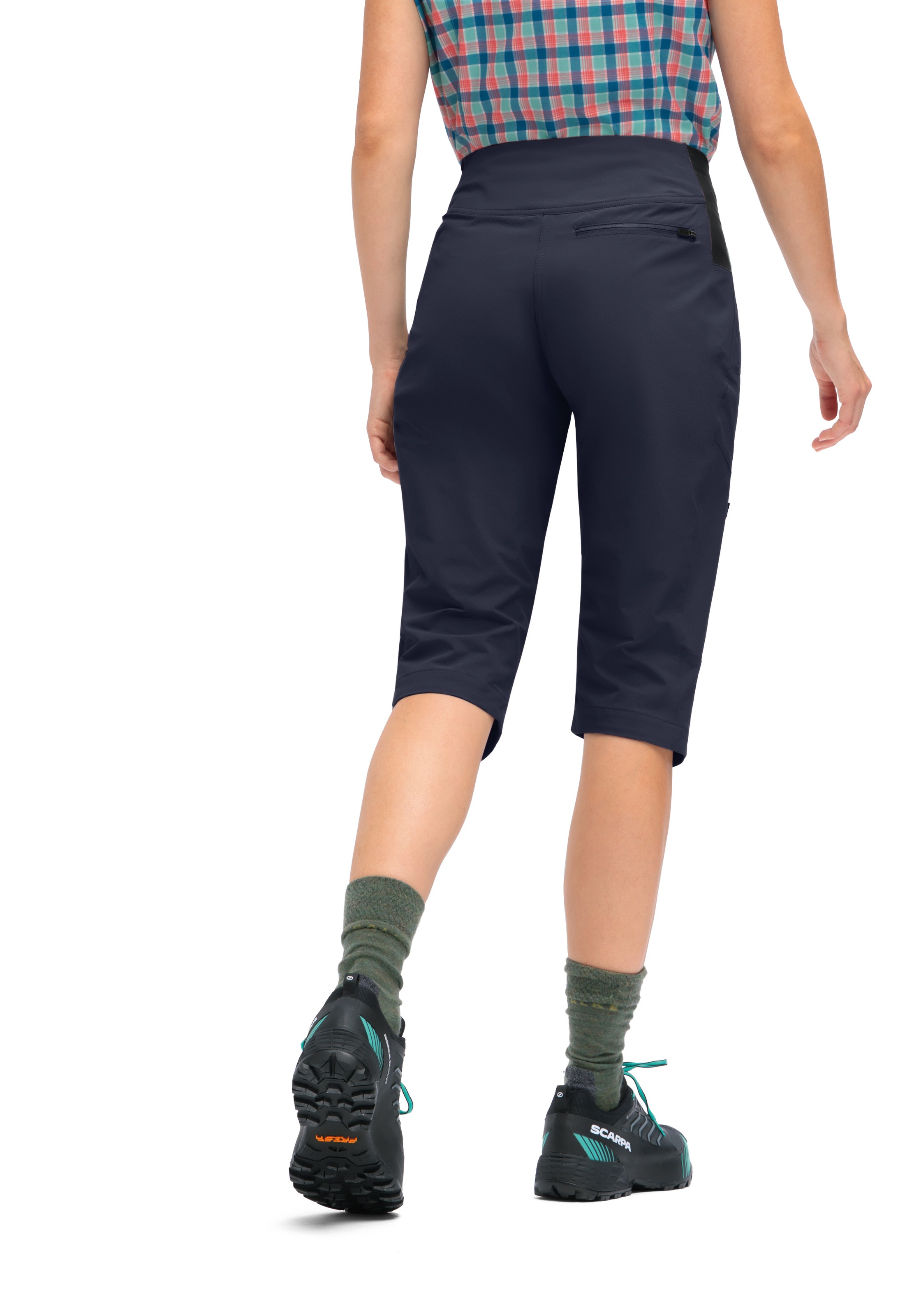 Maier Sports Outdoorhose »Inara slim Capri Vario«, Damen Wanderhose, elastische Funktionshose mit 4 Taschen, Slim Fit