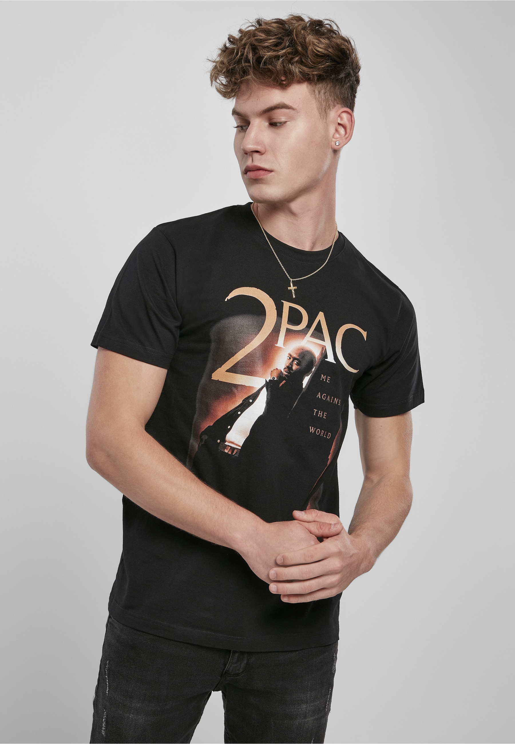 Merchcode T-Shirt »Merchcode Herren Tupac Me Against The World Cover Tee« 1 Stk.