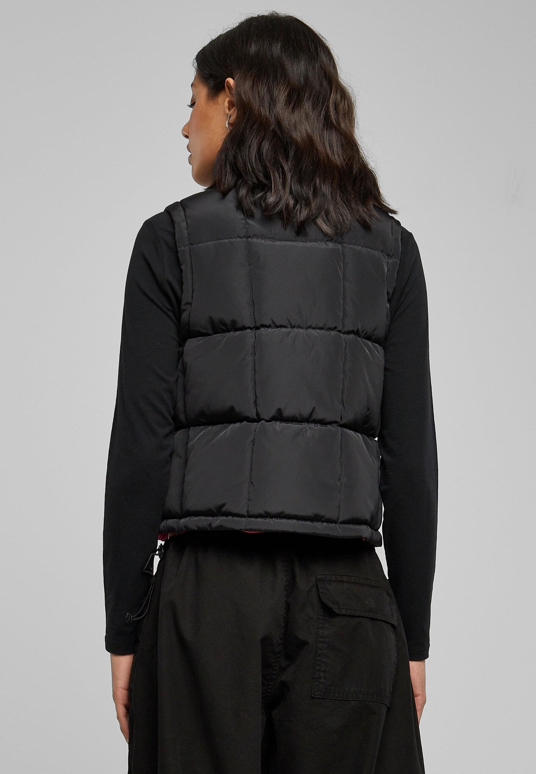 URBAN CLASSICS Steppweste »Urban Classics Damen Ladies Reversible Cropped Puffer Vest«