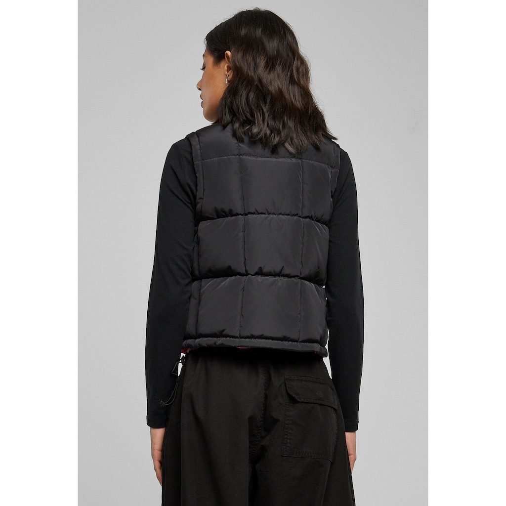 URBAN CLASSICS Steppweste »Urban Classics Damen Ladies Reversible Cropped Puffer Vest«