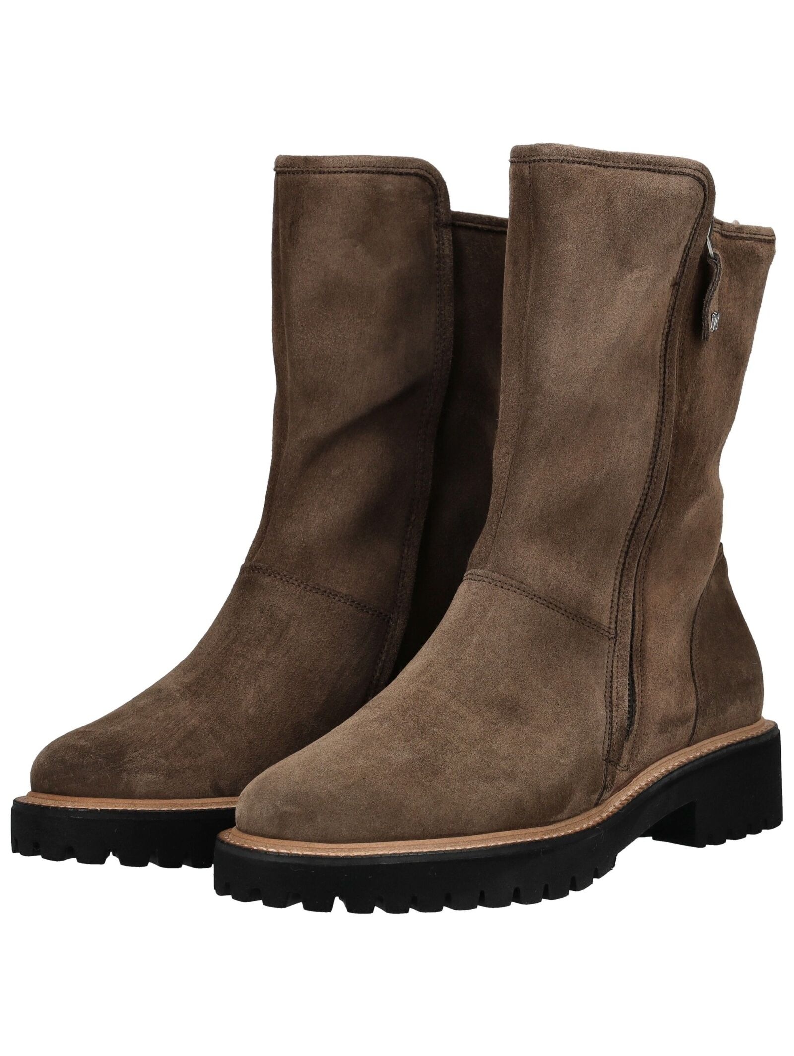 Stiefelette PAUL GREEN "Paul Green Stiefelette Veloursleder", Damen, Gr. 37,5, braun, Veloursleder, Schuhe Stiefelette 3