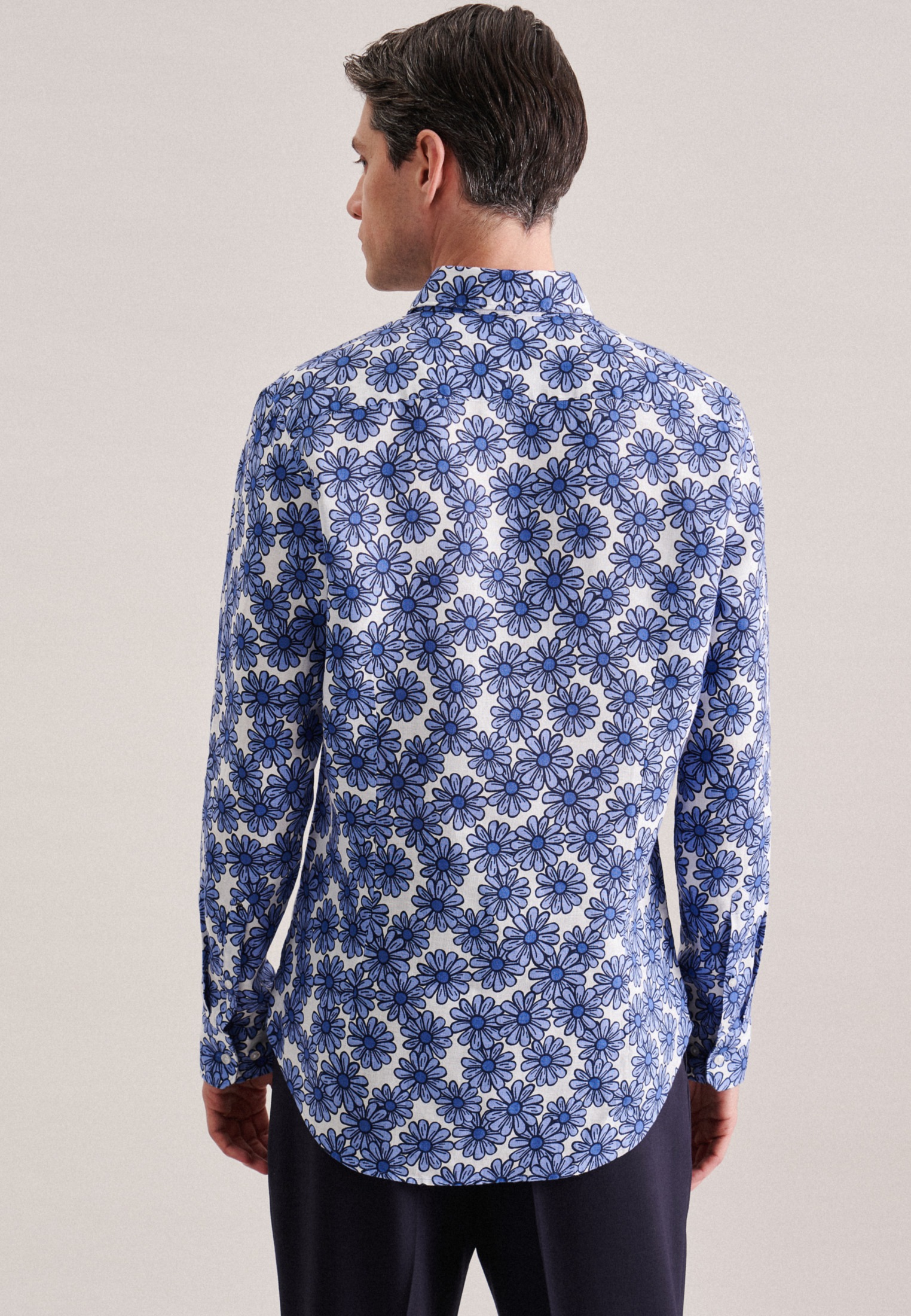 seidensticker Businesshemd "Slim" Slim Langarm Kentkragen Floral günstig online kaufen