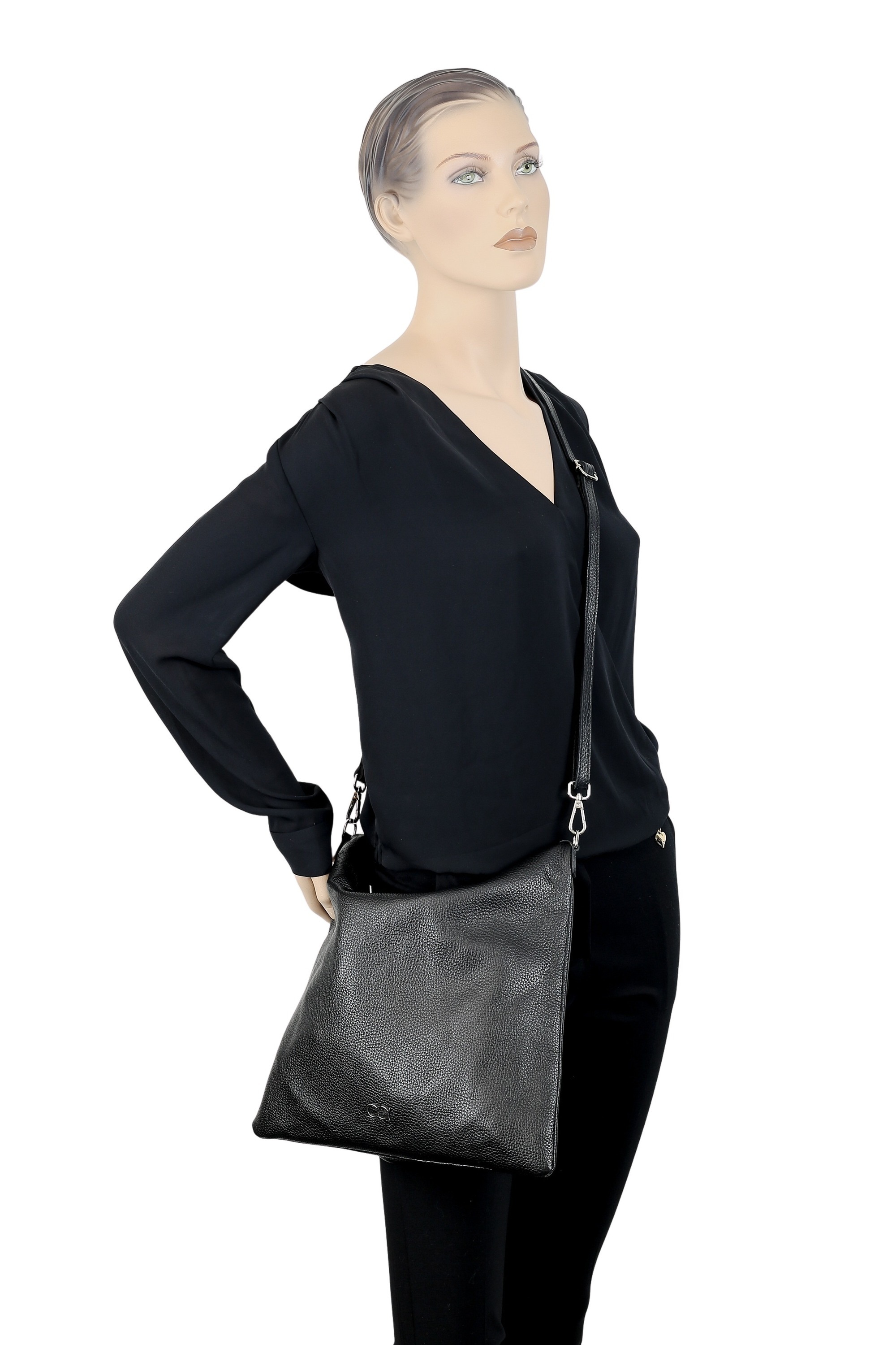 COLLEZIONE ALESSANDRO Schultertasche »Cuir«, aus echtem Leder, Made in Italy