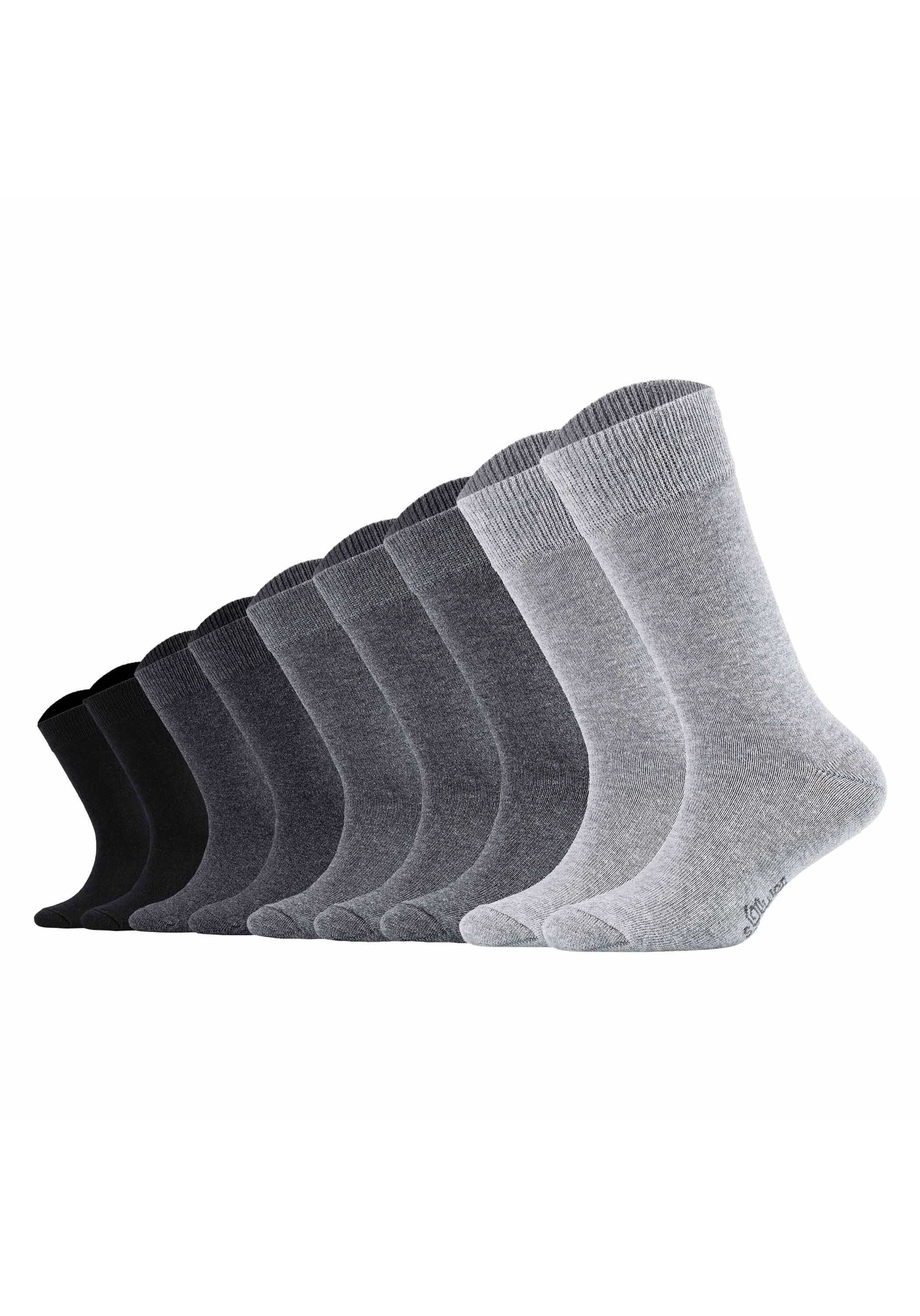 s.Oliver Kurzsocken "Socken 9er Pack" 9 Paar tlg.