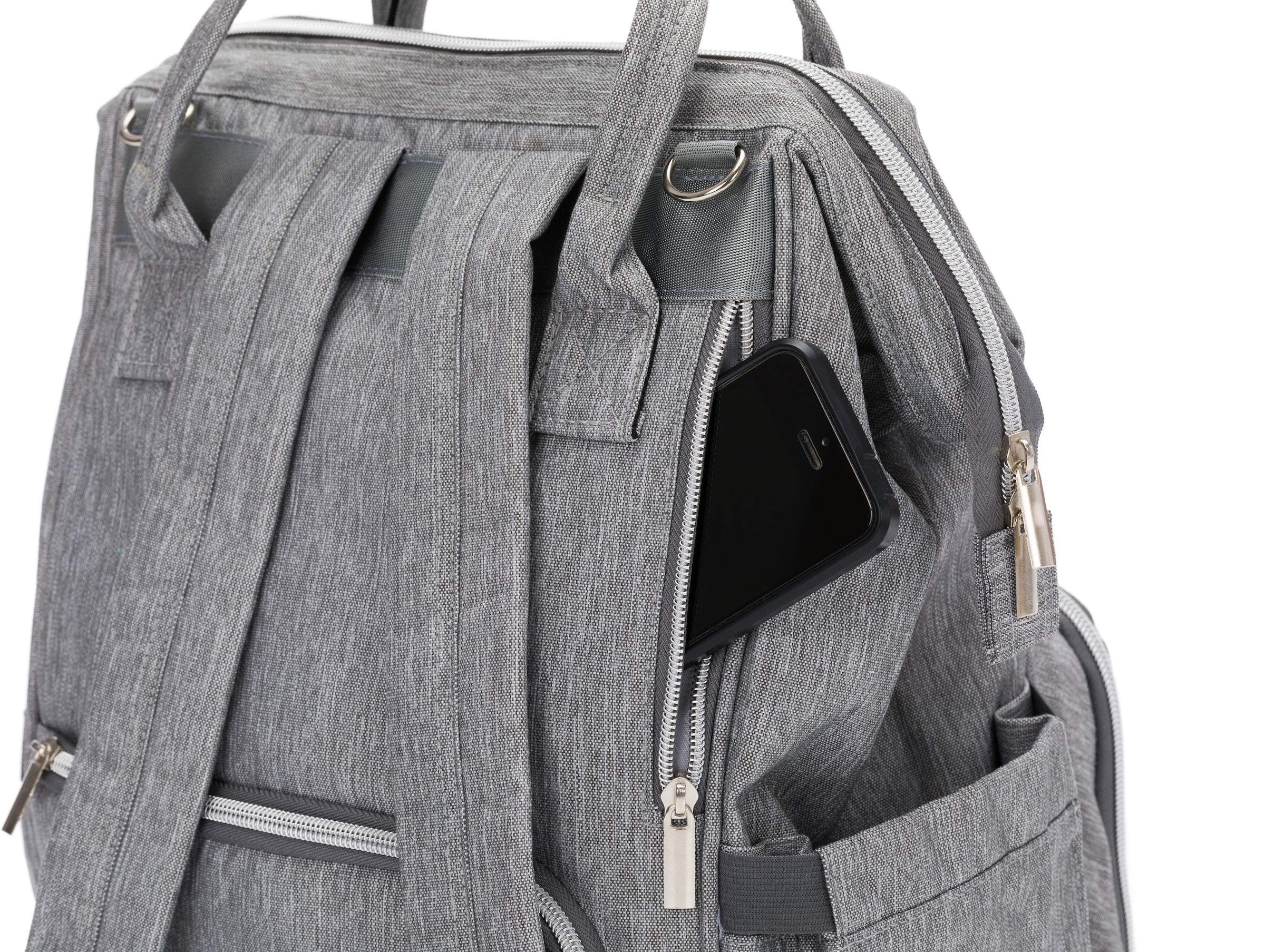 Fillikid Wickelrucksack »melange/hellgrau«