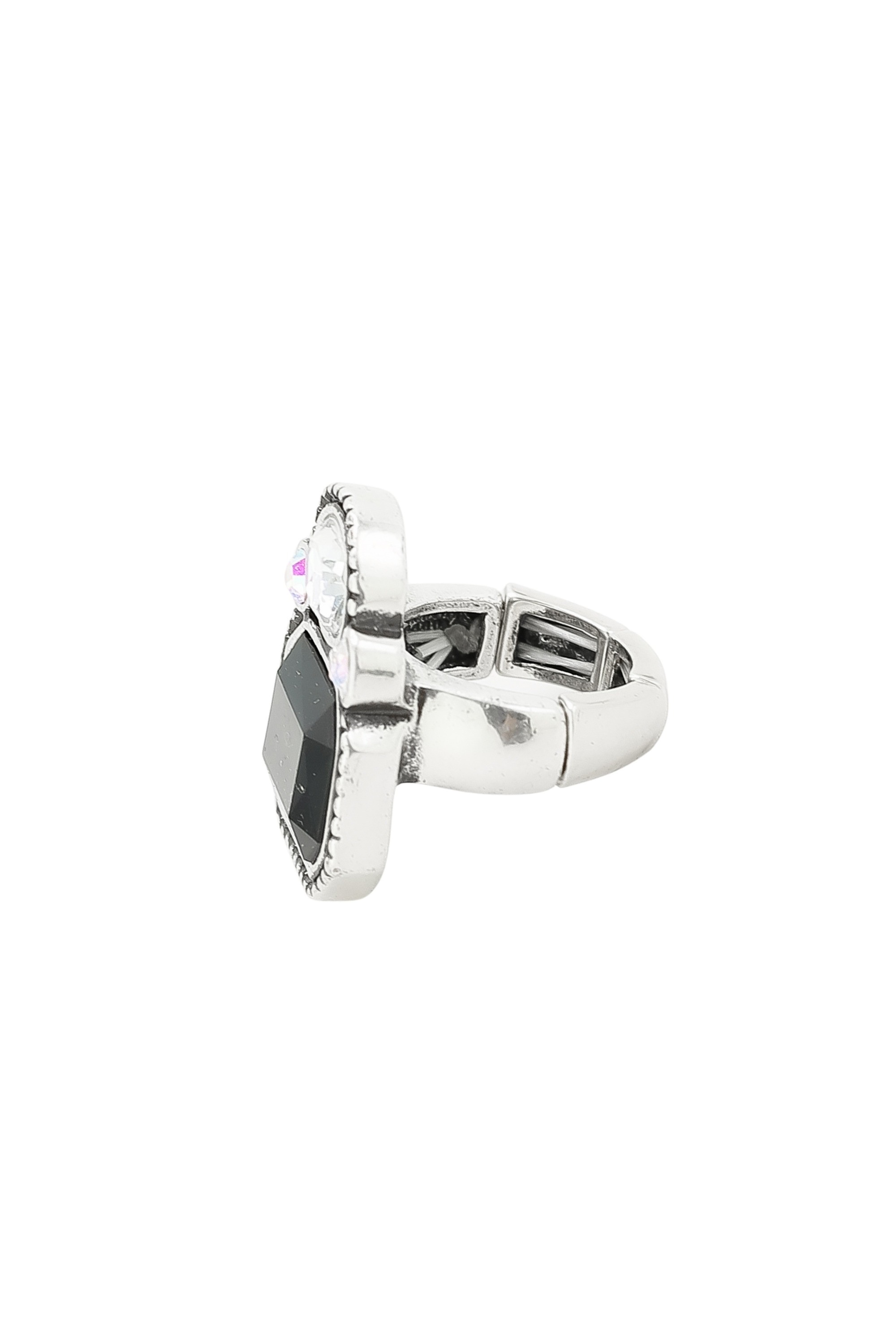 Fingerring "Blinger", schwarz, COLLEZIONE ALESSANDRO, Fingerringe, Damen, Messing, Fingerring 2