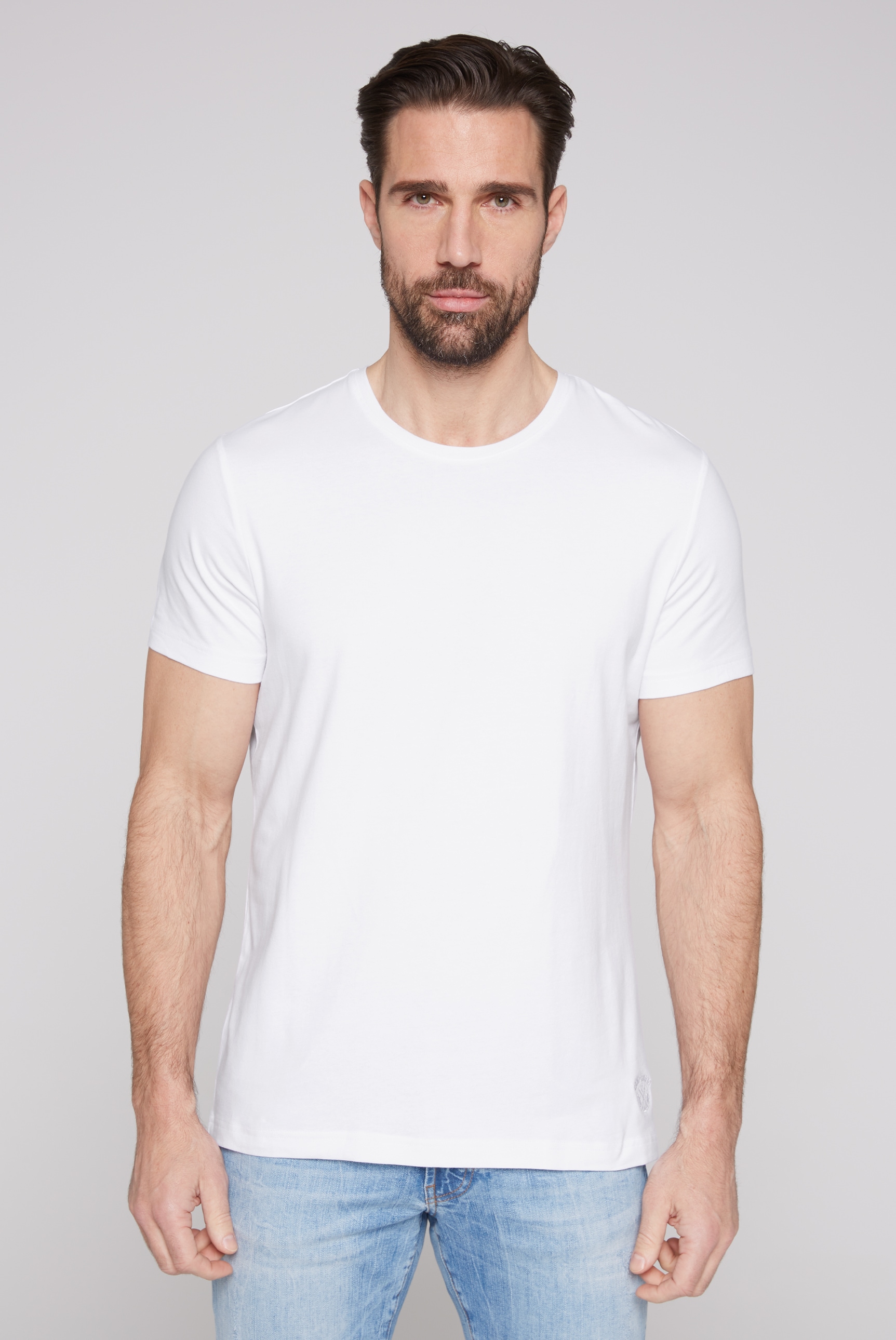 CAMP DAVID Rundhalsshirt mit Necktape