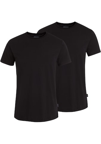 T-Shirt »American T-Shirt«, (2er Pack), weicher Single-Jersey aus Baumwolle für einen...