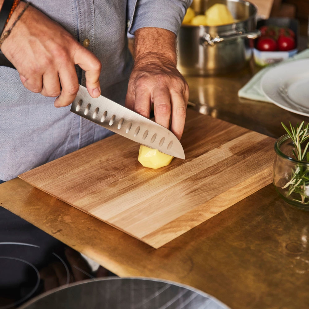 Siena Home Santokumesser »TREVISO«, (1 tlg.), asiatischer Klassiker für Gemüse und Fleisch, 18 cm
